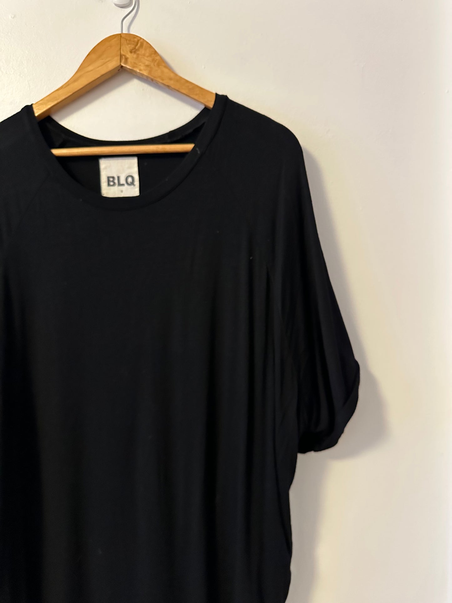BLQ Black Jersey Dolman Sleeve Tunic Dress | Size 0