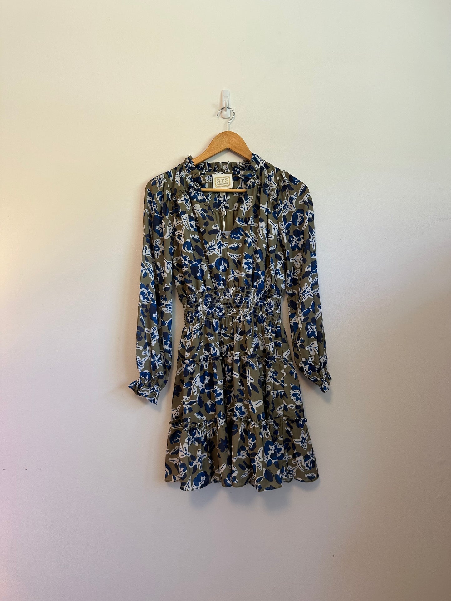 NWT Sail to Sable Falling Floral Long Sleeve Tunic Flare Dress | Size Small