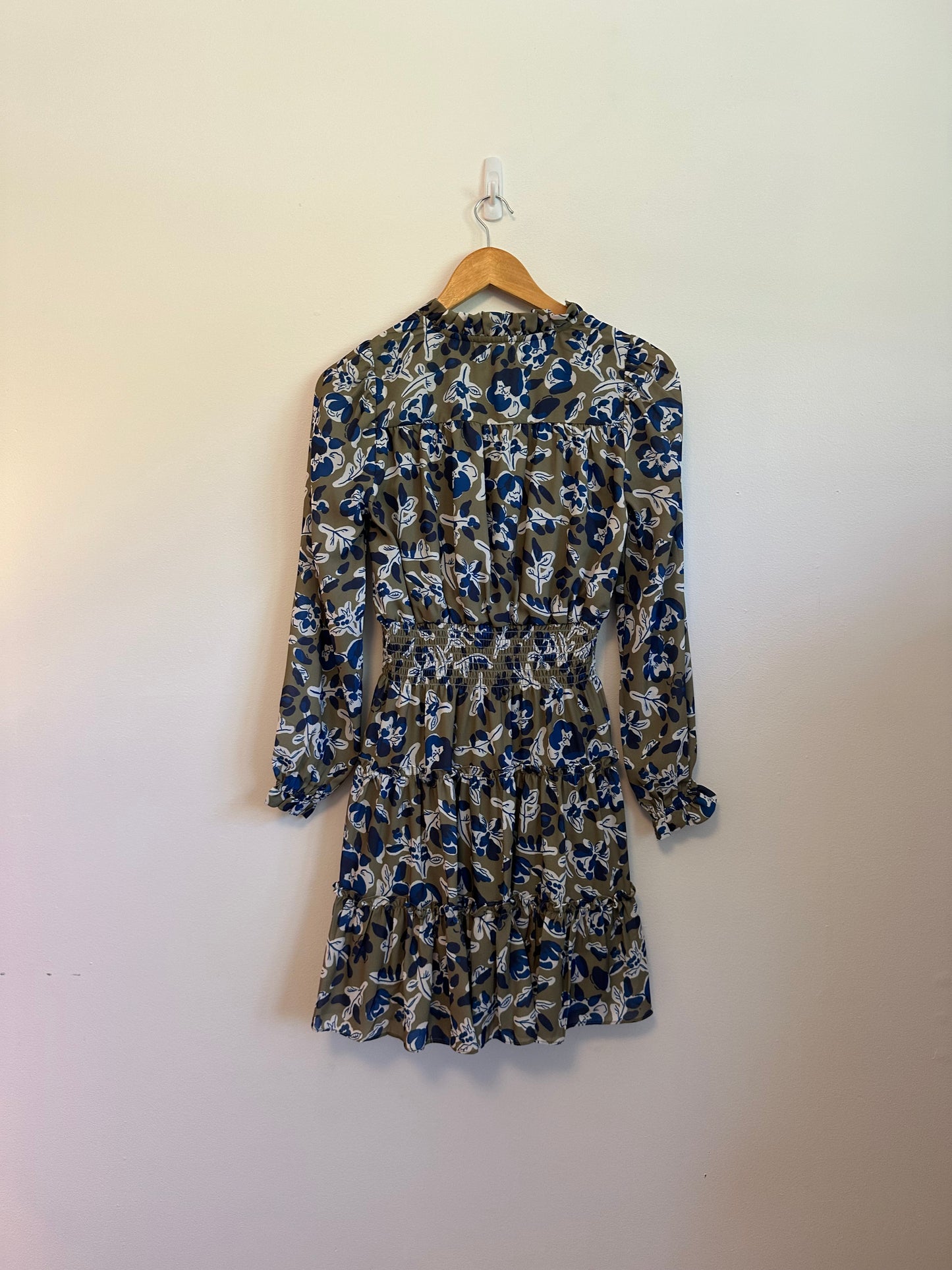 NWT Sail to Sable Falling Floral Long Sleeve Tunic Flare Dress | Size Small