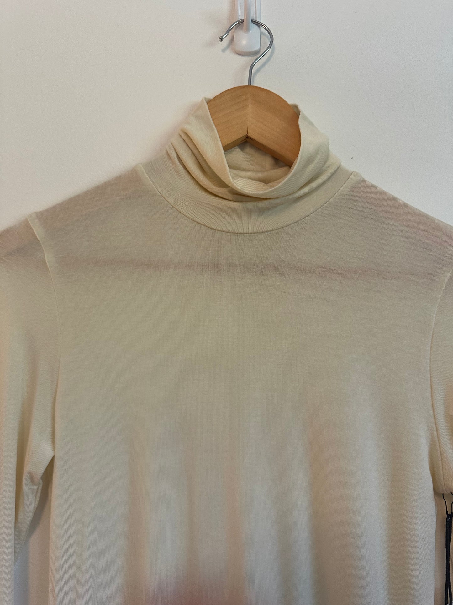 NWT Agolde Pascale Turtleneck in Oatmilk | Size Small