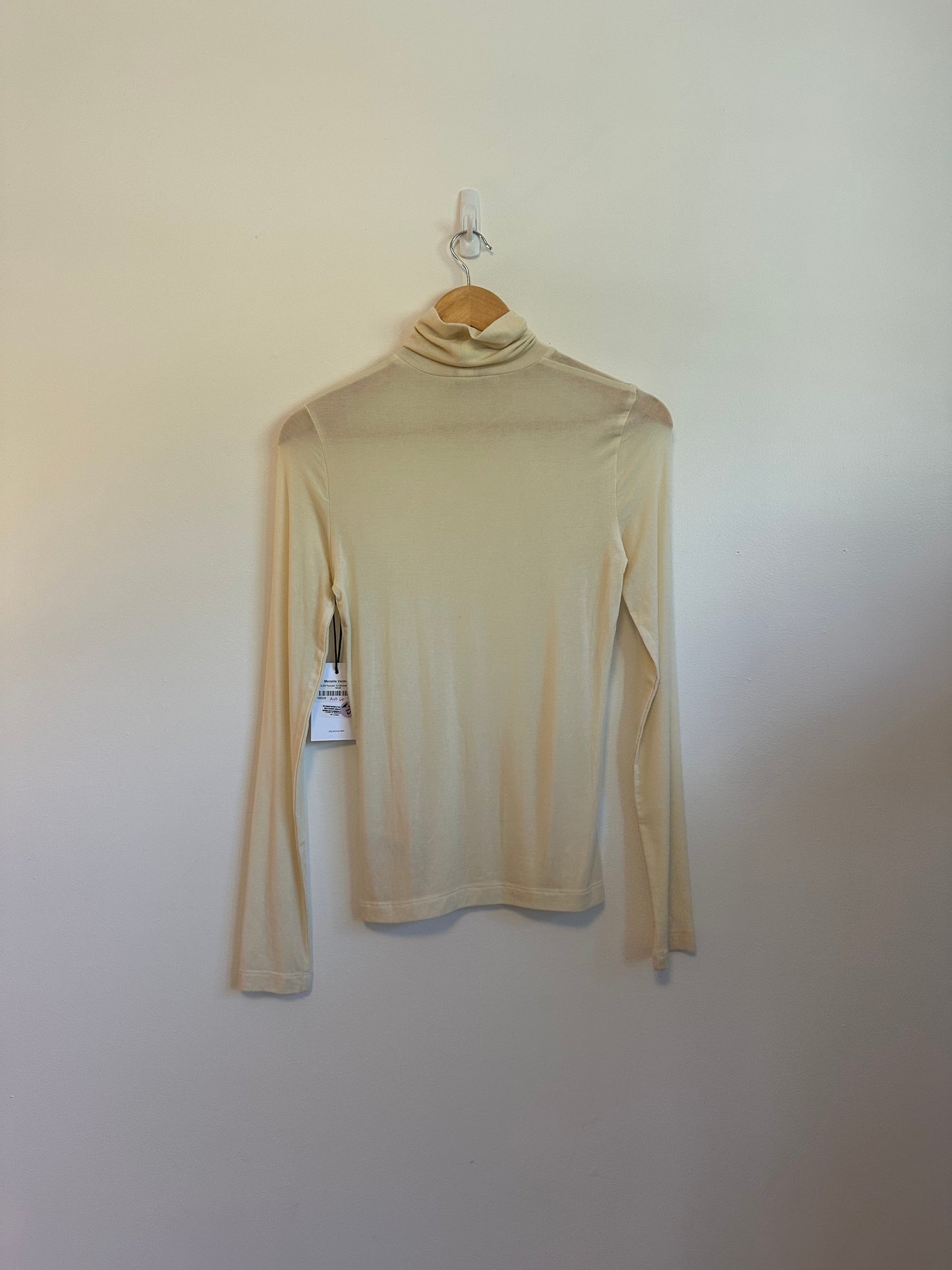 NWT Agolde Pascale Turtleneck in Oatmilk | Size Small