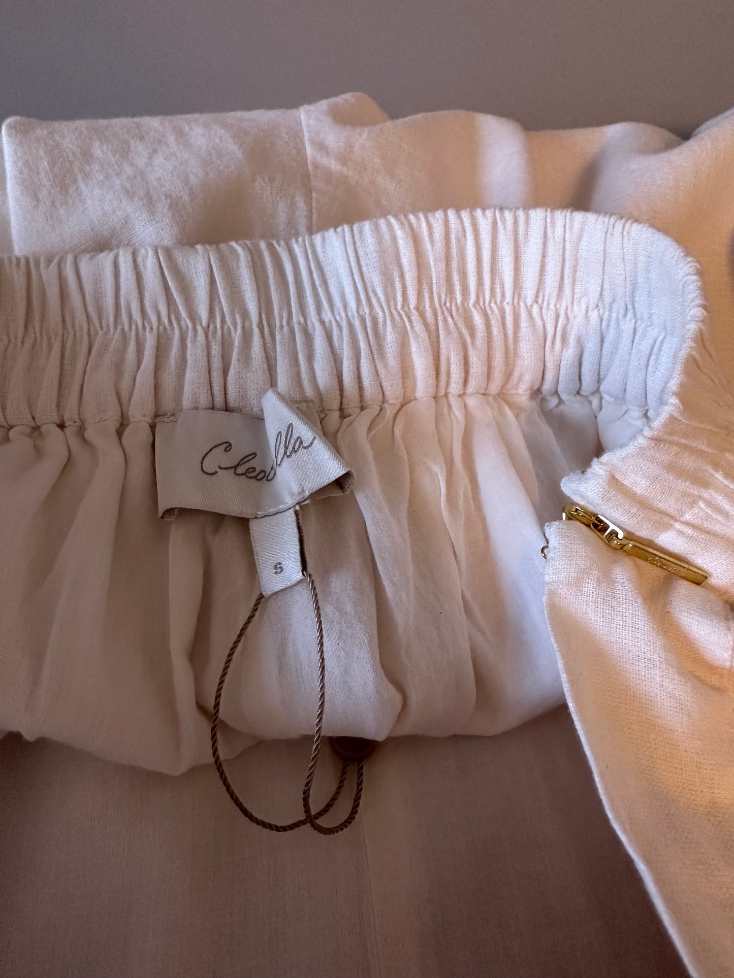 NWT Cleobella Beau Wide Leg Linen and Cotton Pants | Size Small