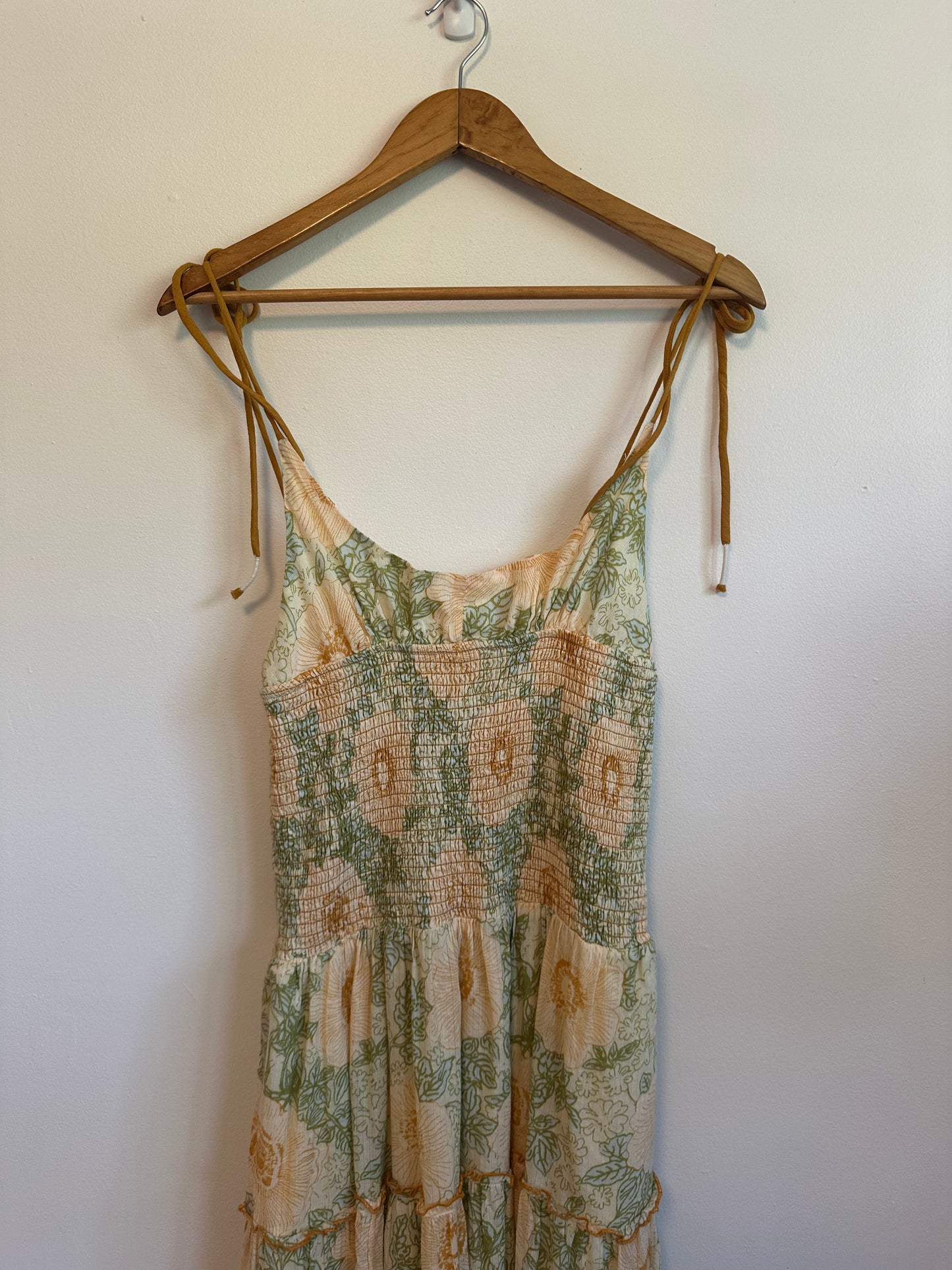 NWT Free People Adriel Midi Dress in Ivory Combo | Size Medium