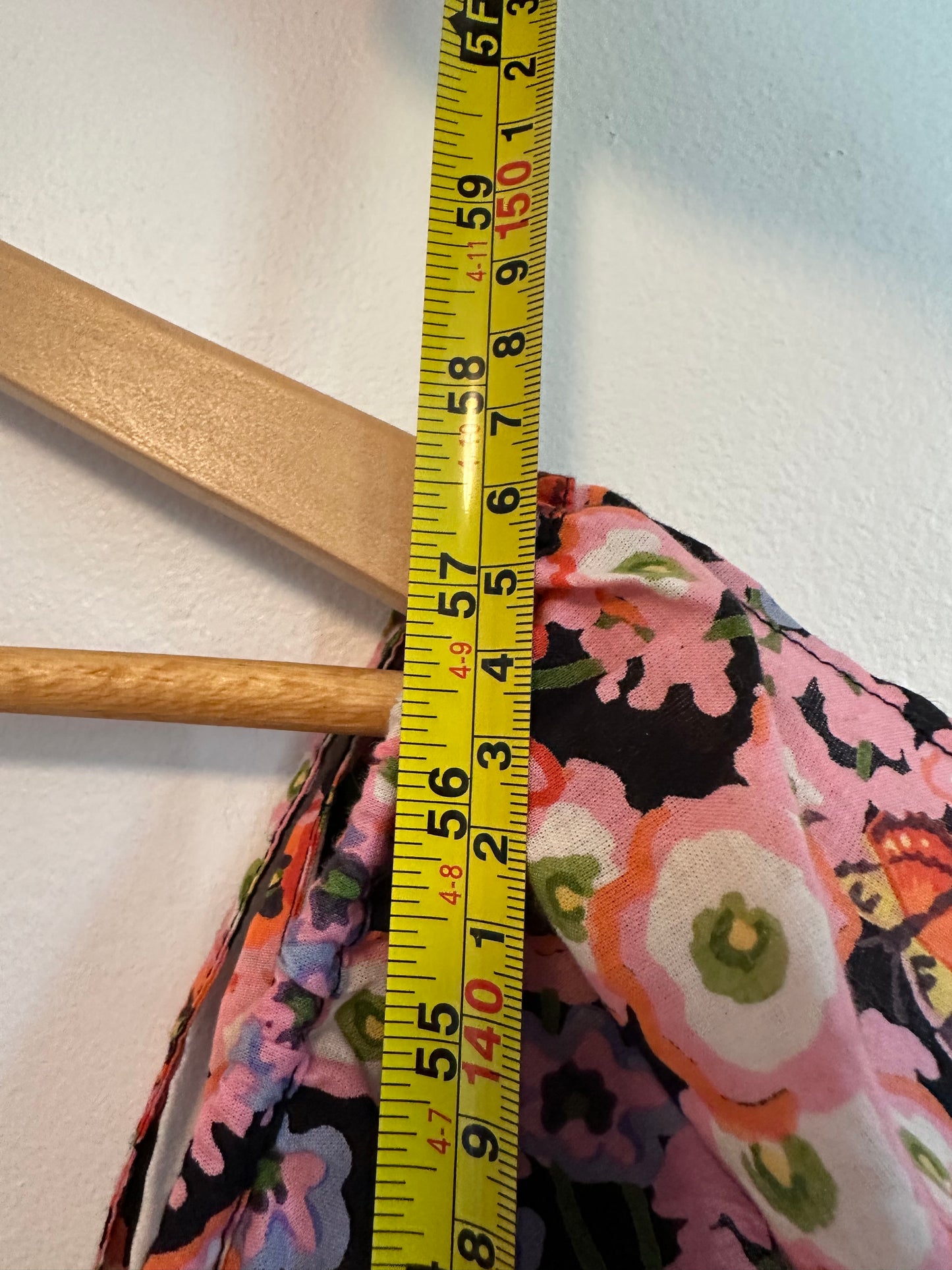 NWT Banjanan Cotton Floral Iggy Maxi Dress | Size Large