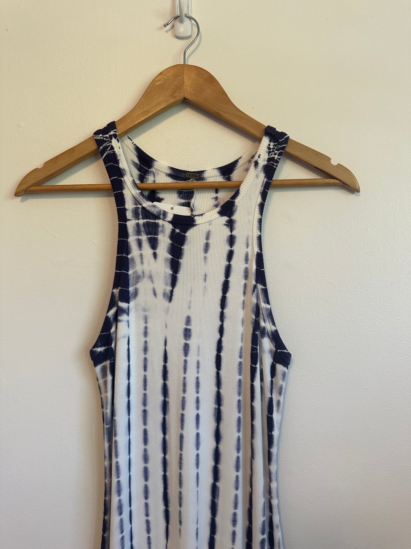 Young Fabulous & Broke Iggy Ribbed Tie Dye Tank Dress | Size Medium
