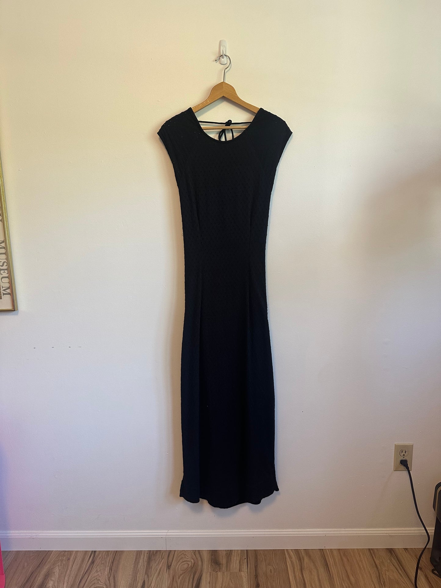 NWT Free People Eventide Midi Dress in Black | Size Large