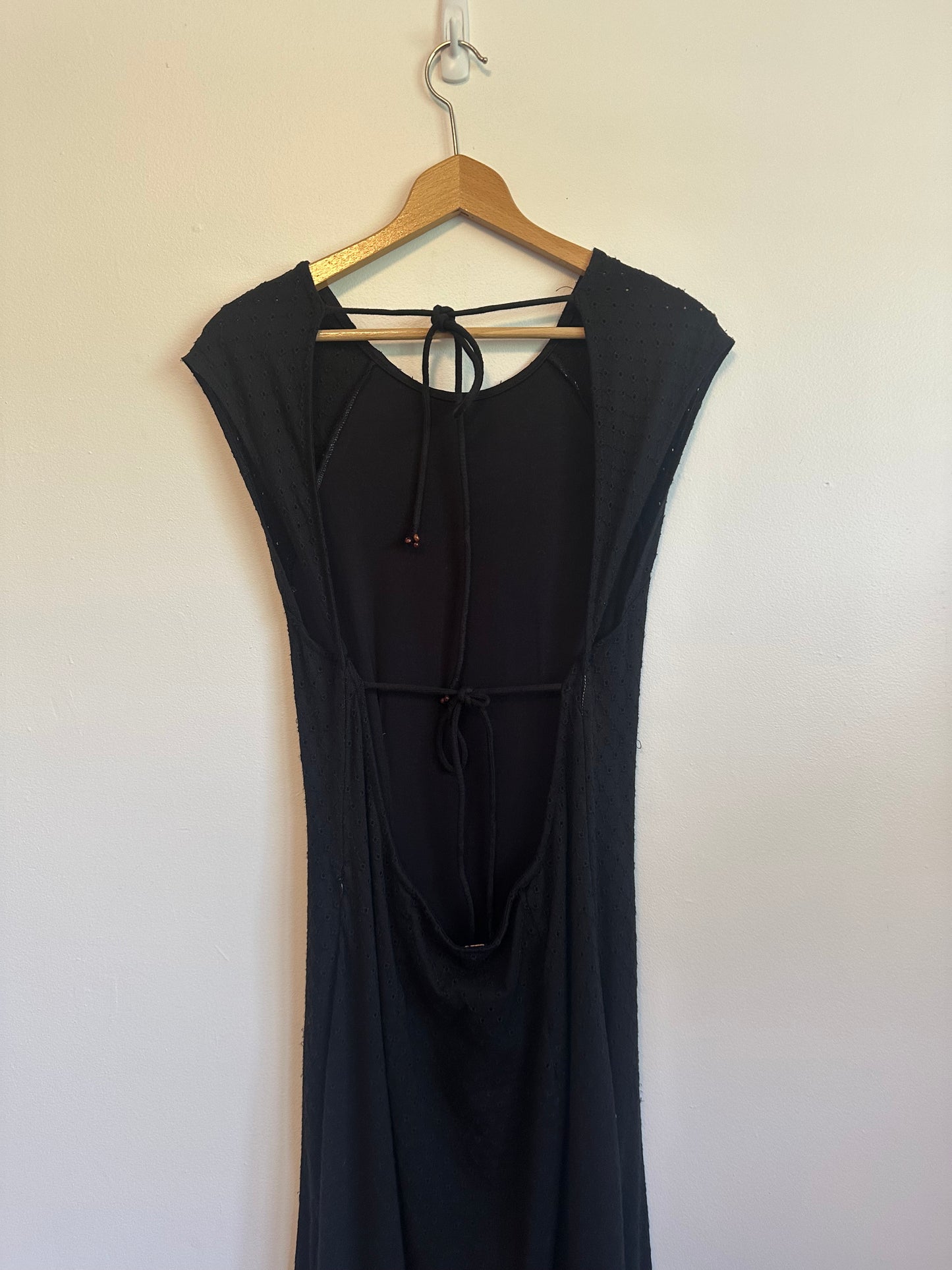 NWT Free People Eventide Midi Dress in Black | Size Large