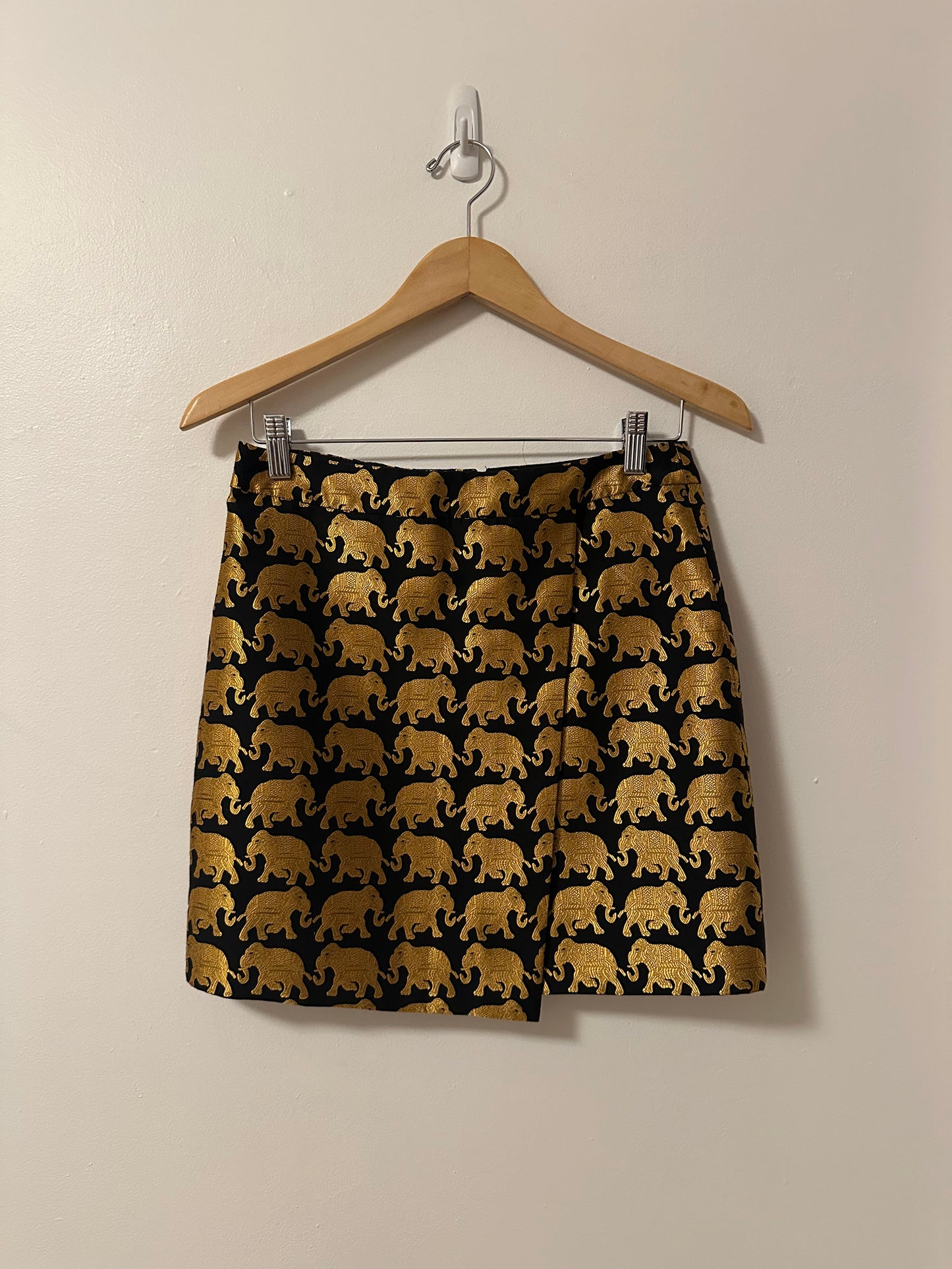 J.Crew Jacquard Elephant Parade Mini Skirt | Size 0