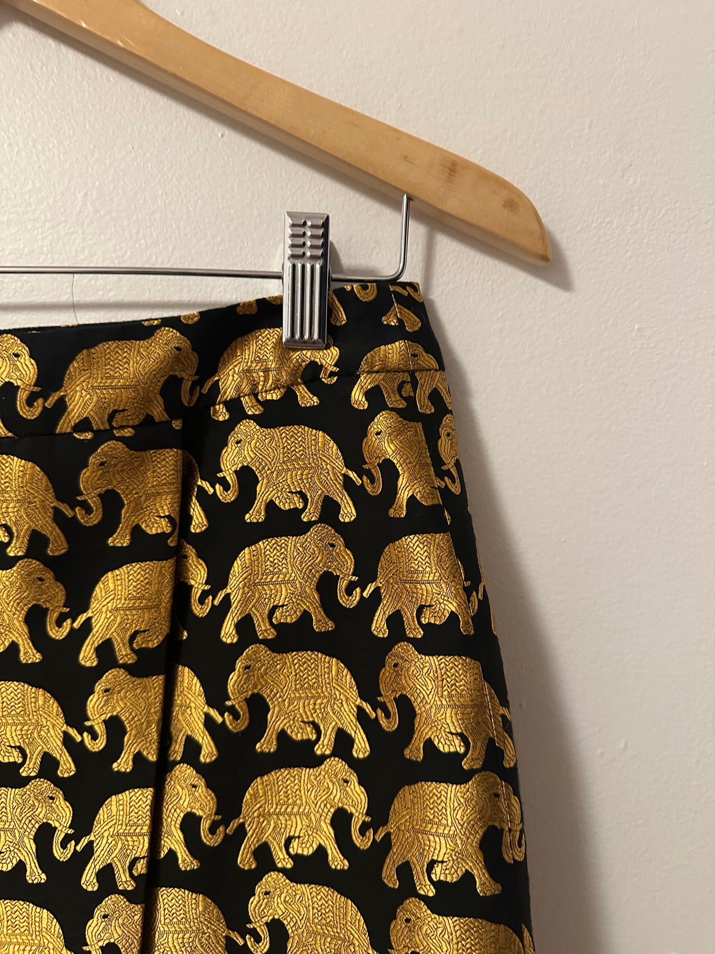 J.Crew Jacquard Elephant Parade Mini Skirt | Size 0