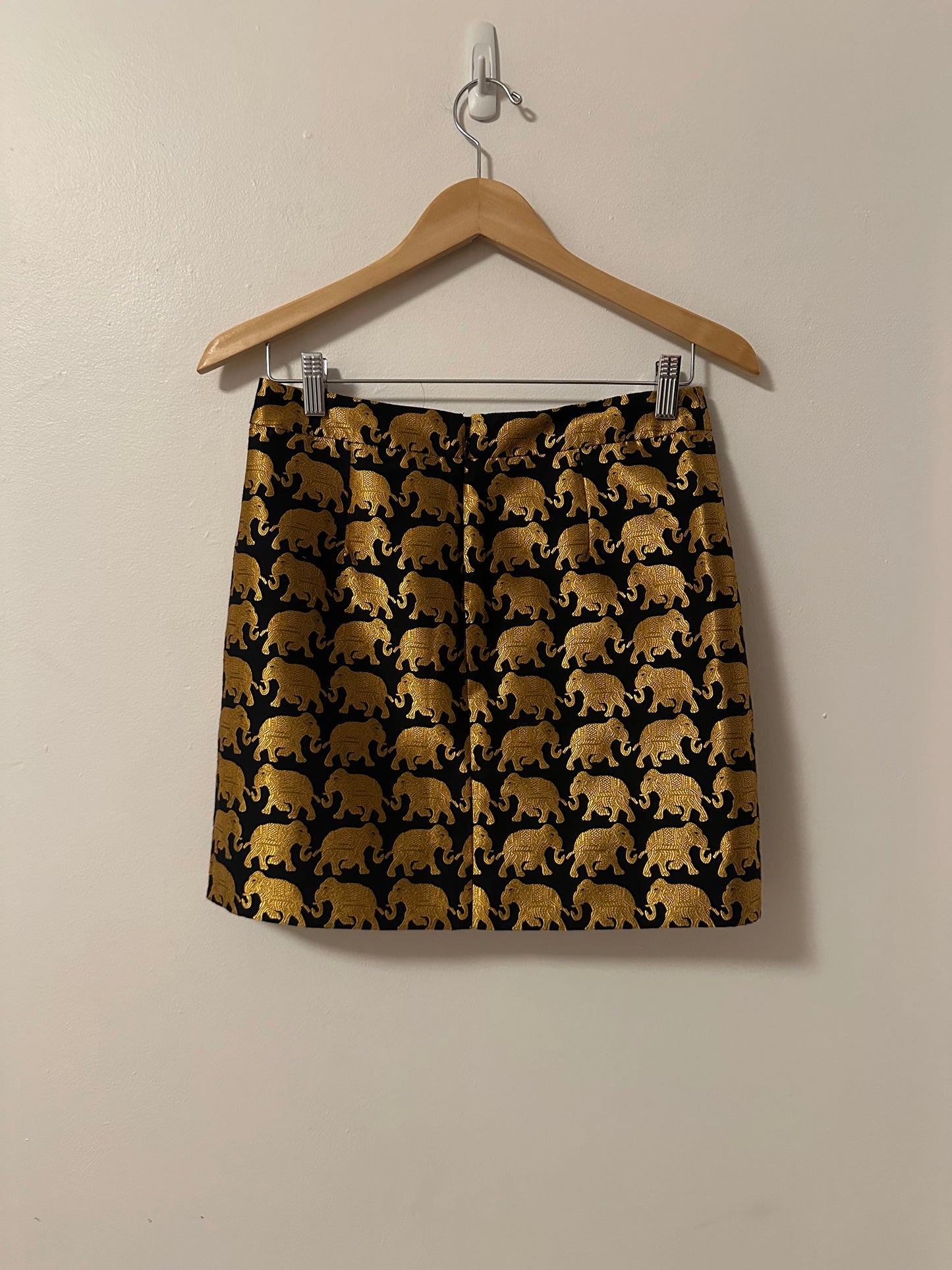 J.Crew Jacquard Elephant Parade Mini Skirt | Size 0