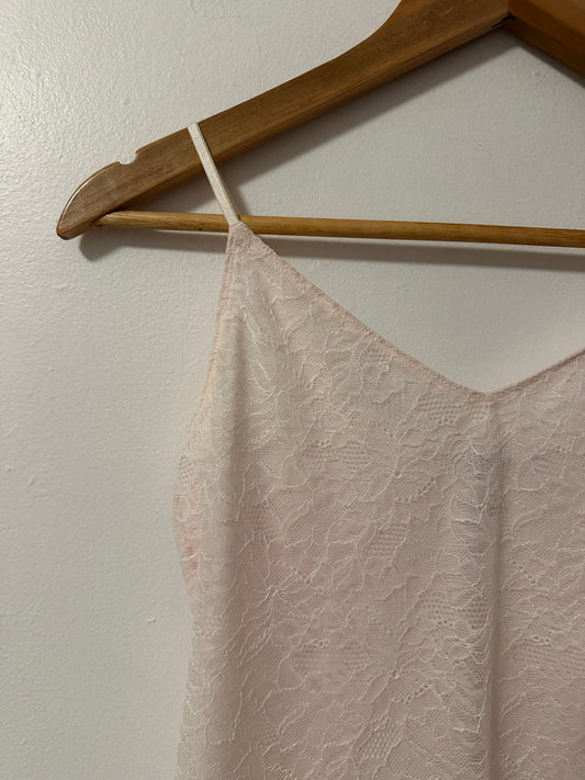 Banana Republic Lace Baby Pink Camisole Tank Top | Size Small
