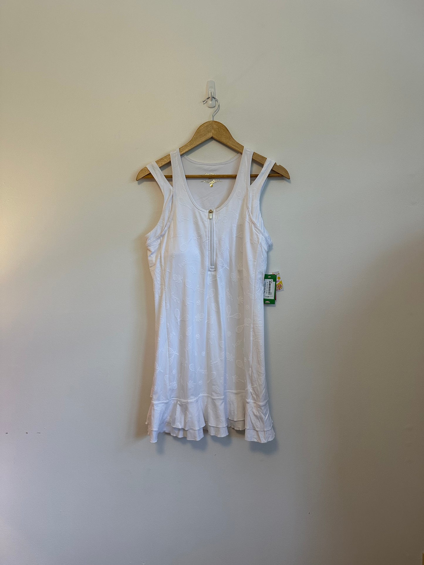 NWT Lilly Pulitzer Delphine Tennis Dress in White | Size Large