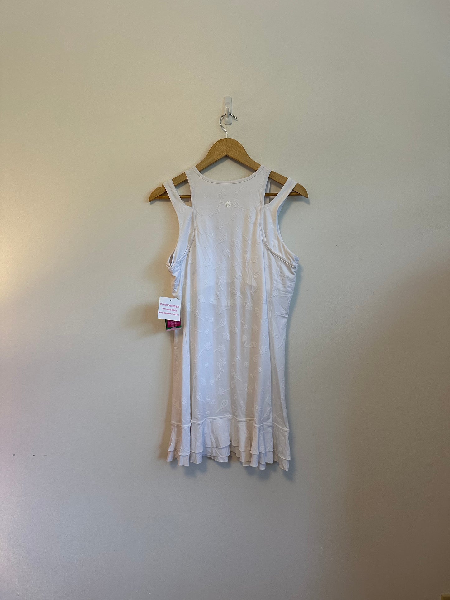 NWT Lilly Pulitzer Delphine Tennis Dress in White | Size Large