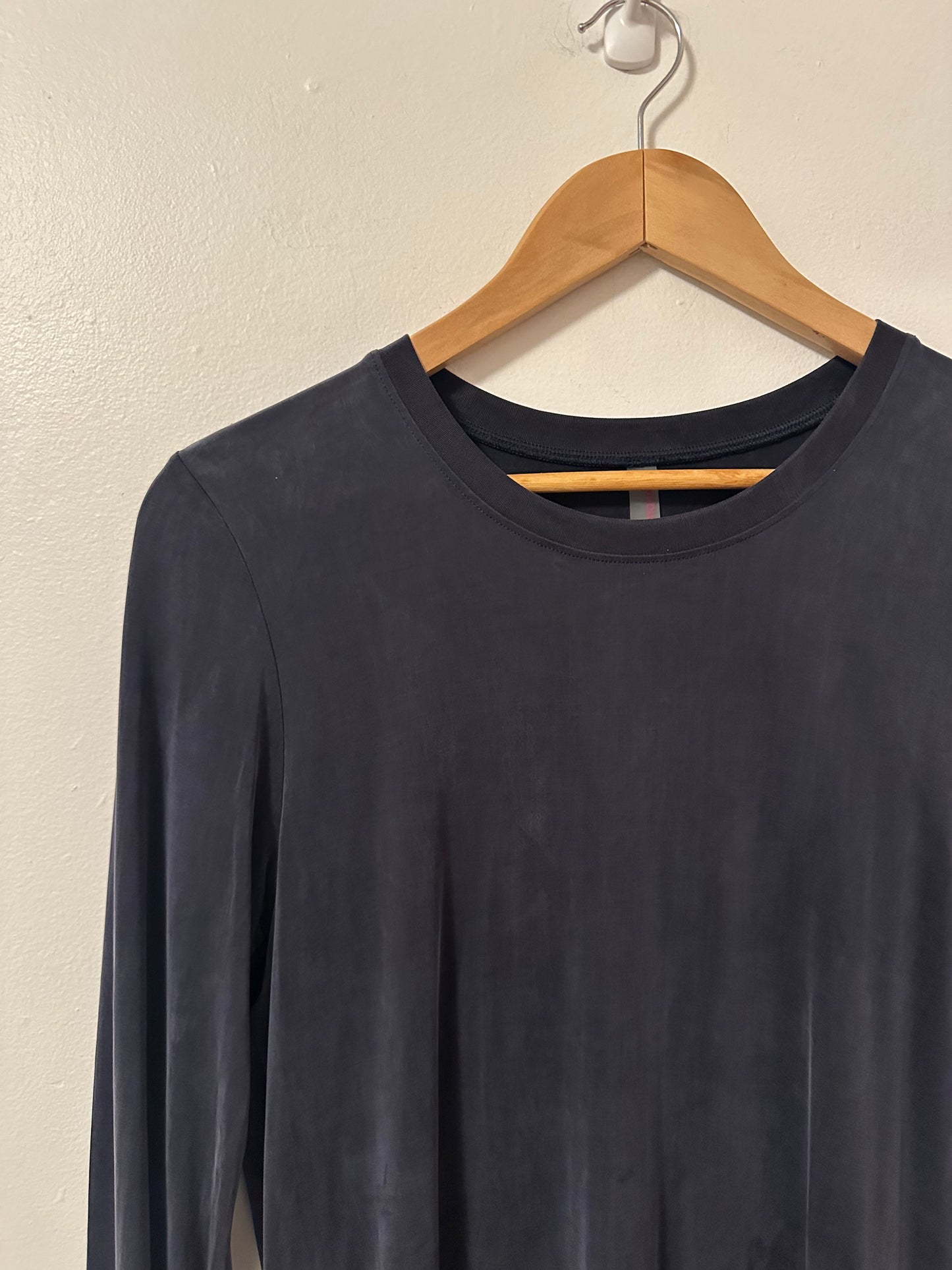 Commando Super Soft Black Long Sleeve T-Shirt | Size XS