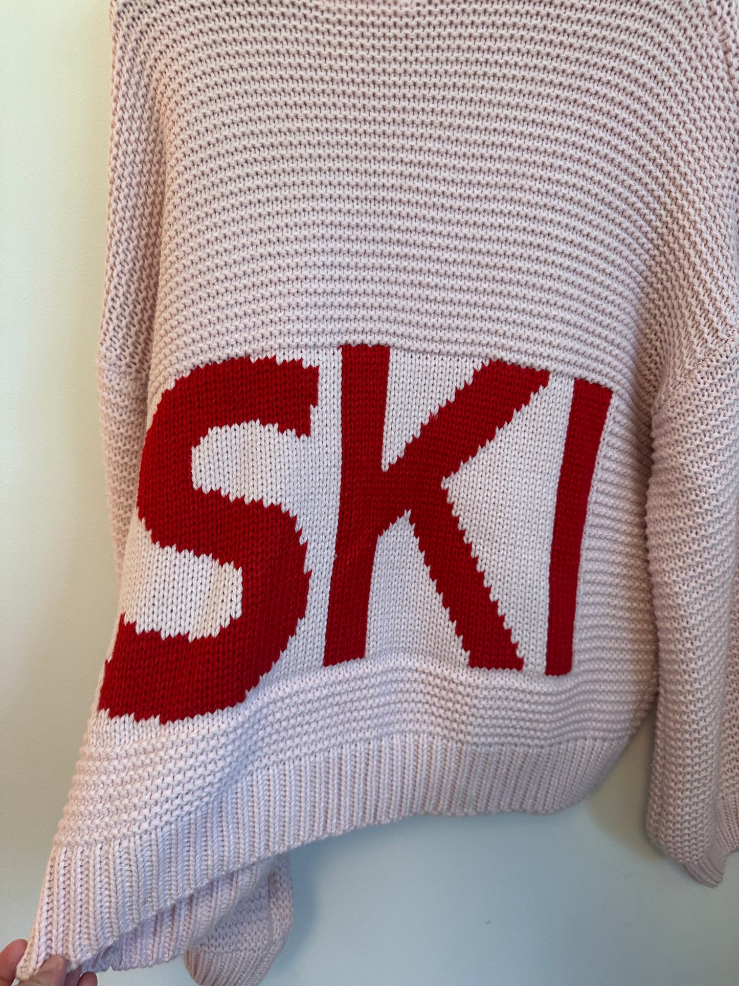 Panache Apparel Apres Ski Oversized Pink Cardigan | Size XL