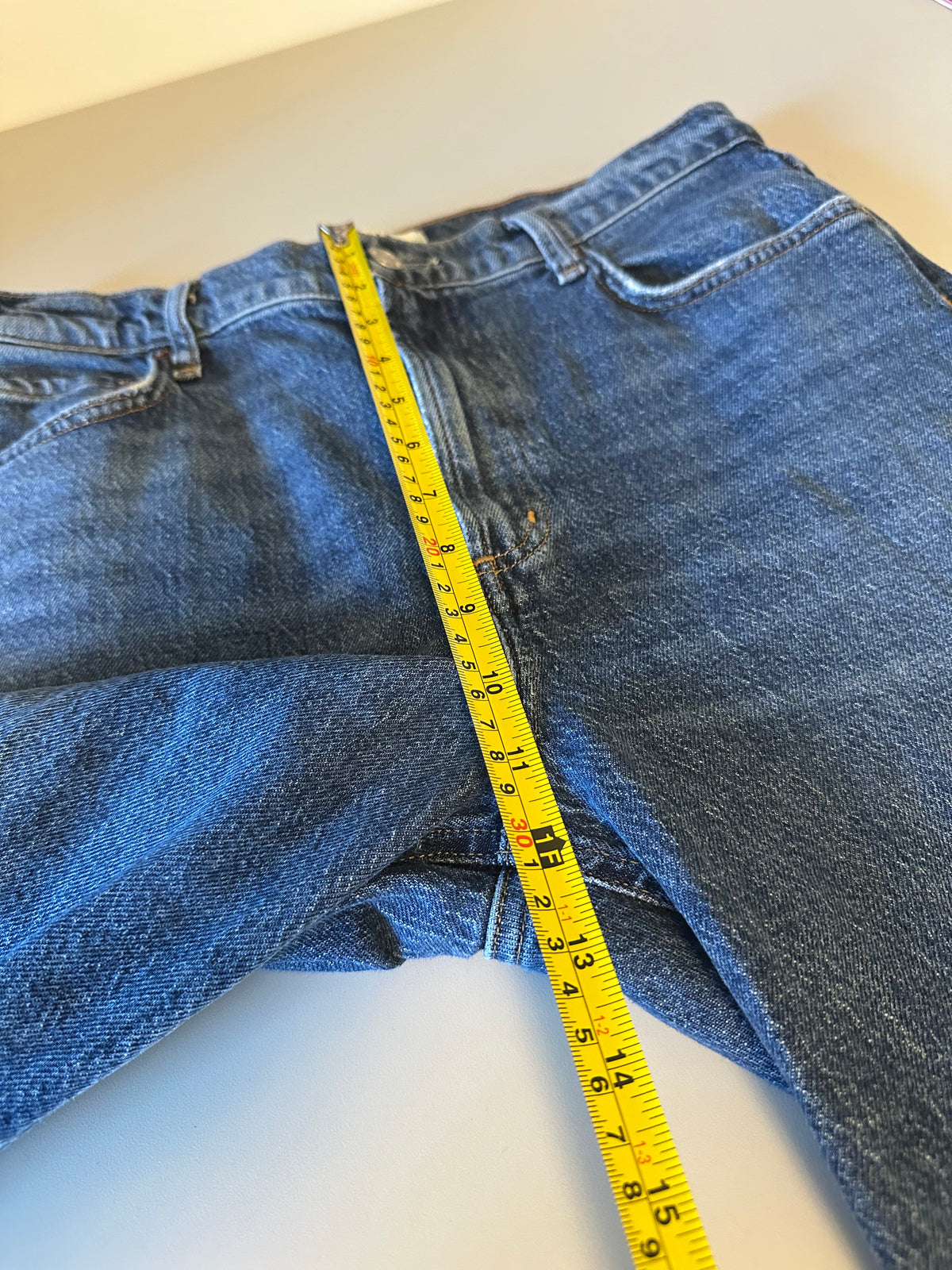 AGOLDE Ren High Rise Straight Leg Jeans in Medium Indigo Wash | Size 29