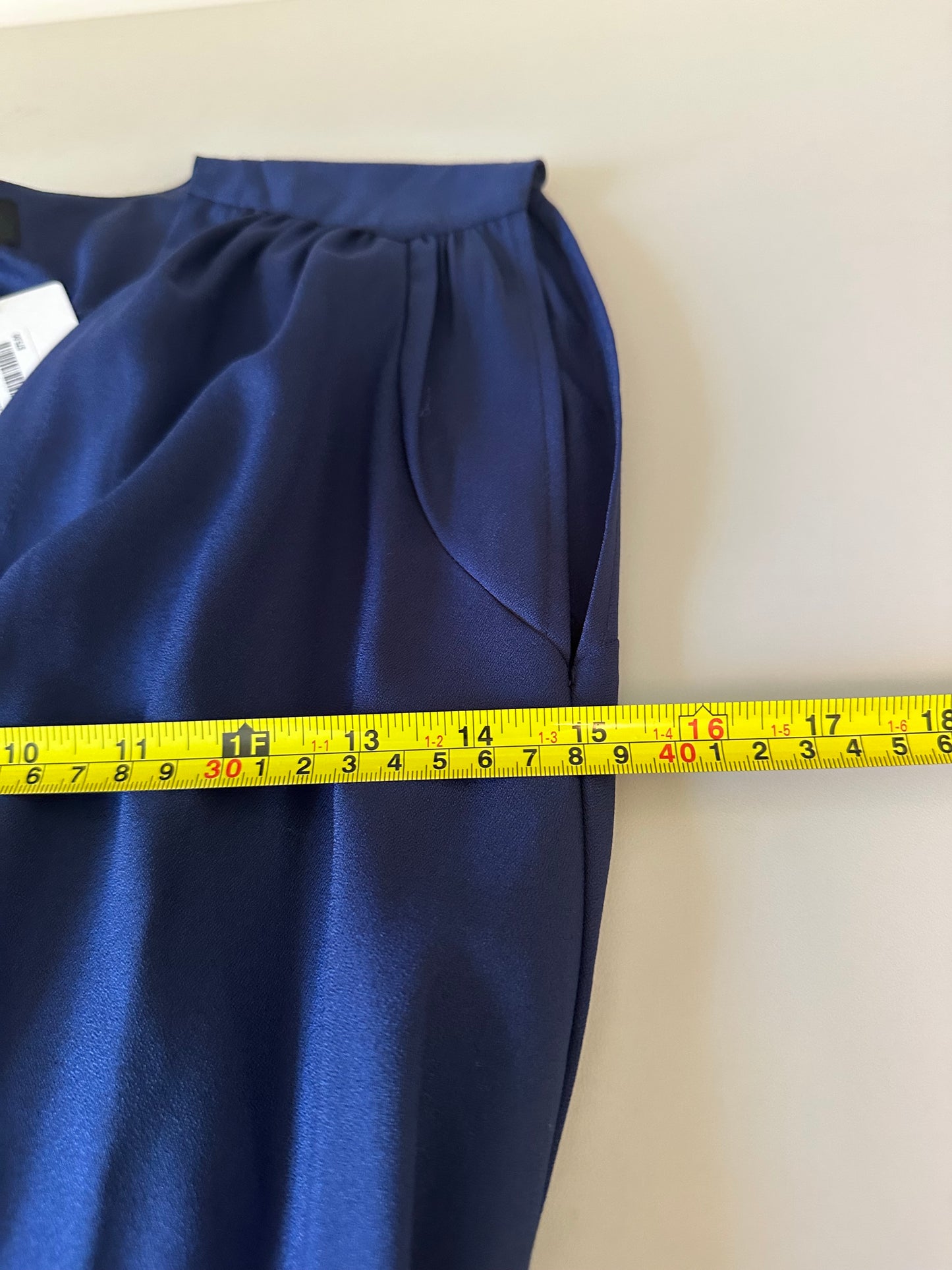 NWT Yumi Kim Swept Away Wrap Maxi Dress in Navy Blue | Size Large