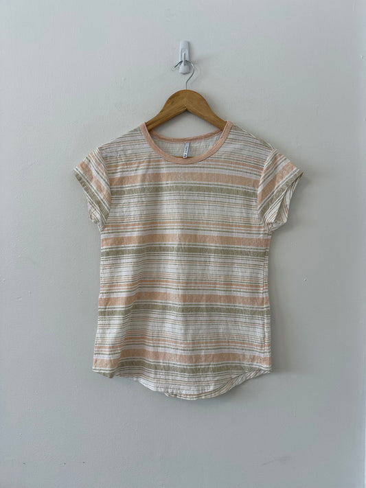 Z Supply Striped Cotton Crewneck T-Shirt | Size XS