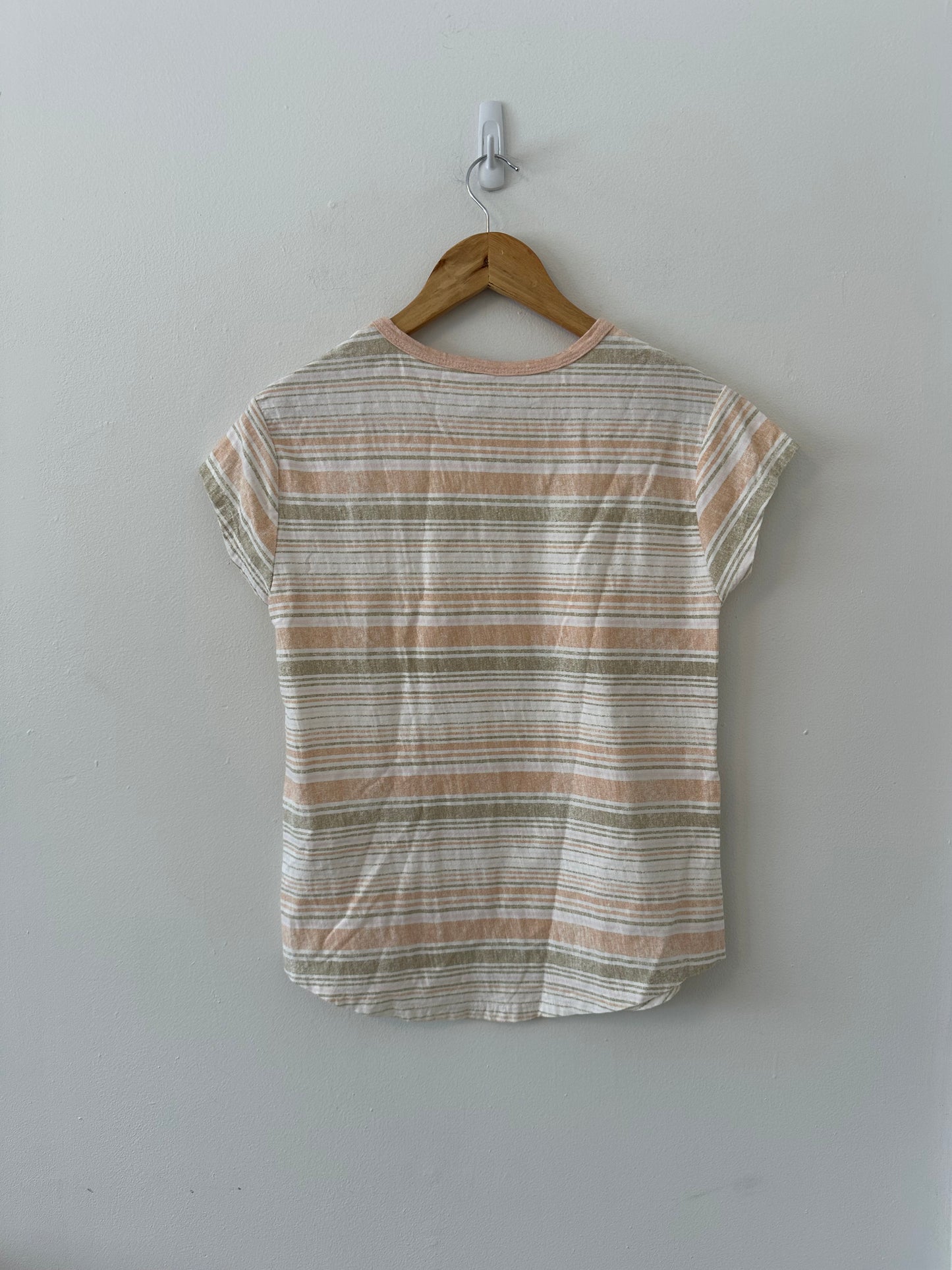 Z Supply Striped Cotton Crewneck T-Shirt | Size XS