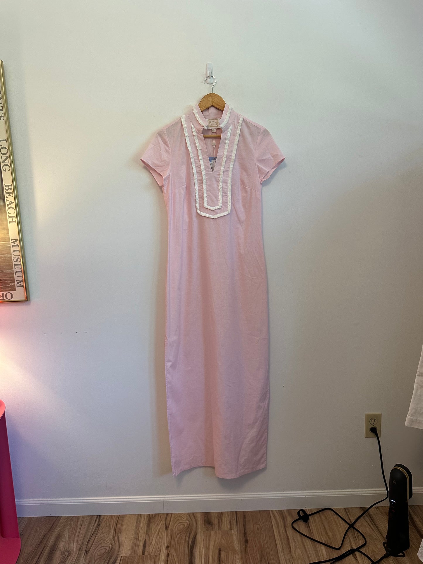 NWT Sail to Sable Blush Pink Classic Long Dress | Size Small