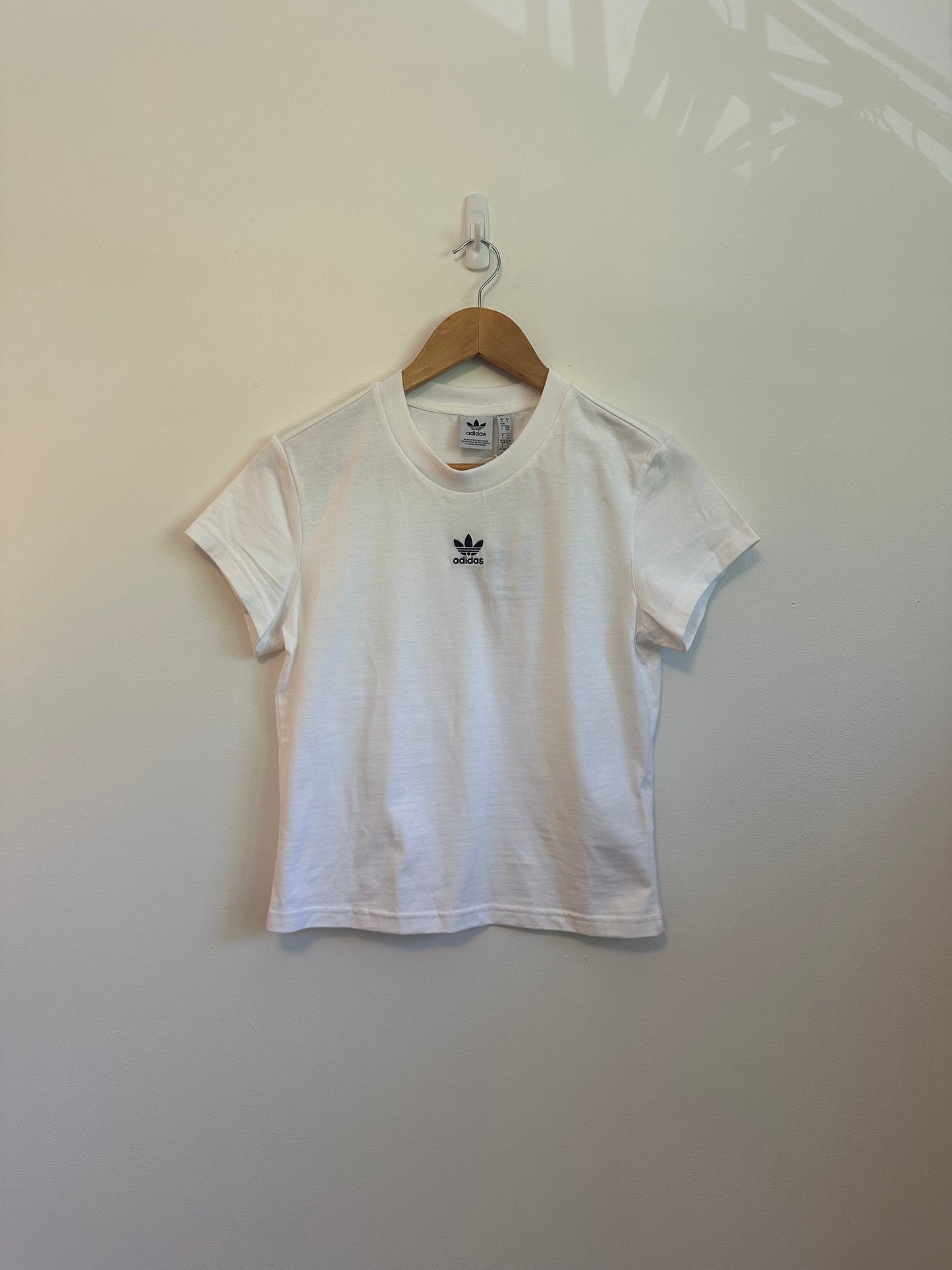 NWT Adidas Essentials Slim Fit T-Shirt in White | Size Small
