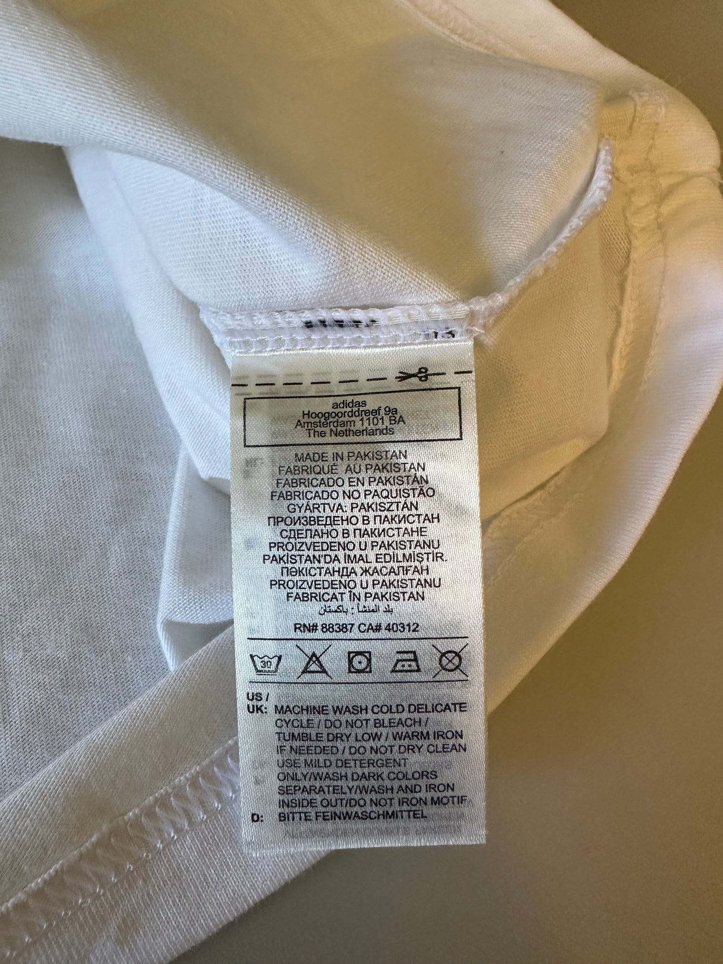 NWT Adidas Essentials Slim Fit T-Shirt in White | Size Small