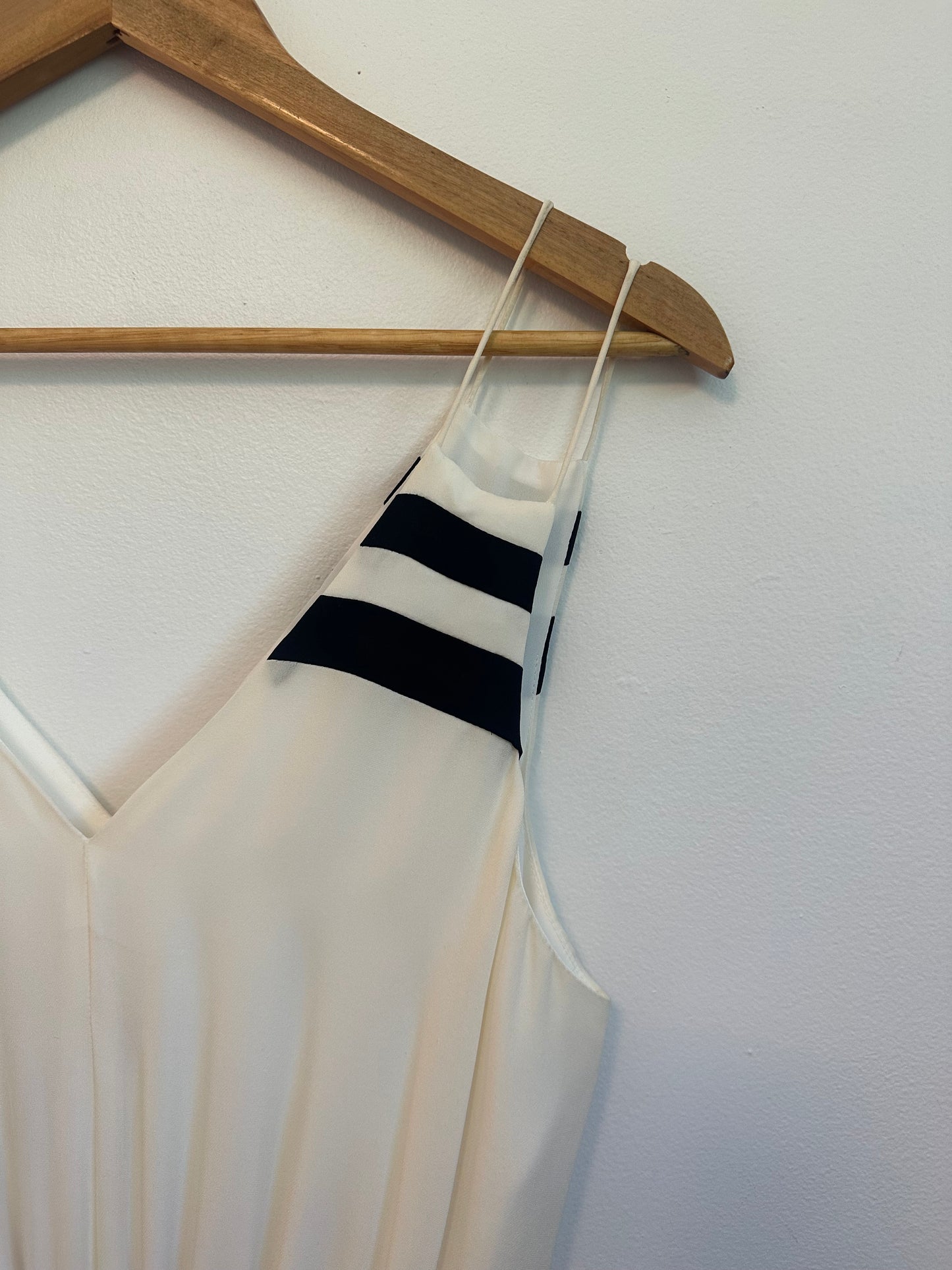 NWT Parker Adelaide Silk Black and White Maxi Dress | Size Small