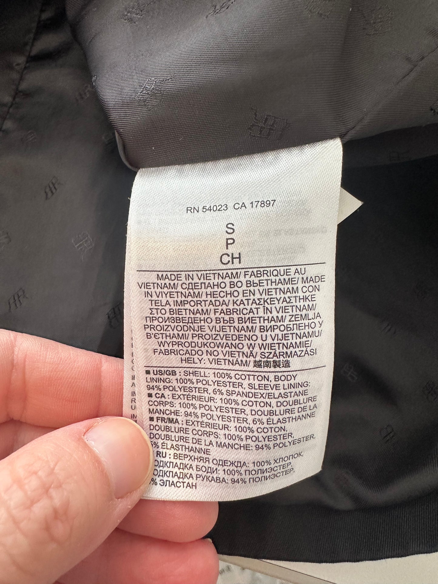 Banana Republic Black Short Classic Cotton Trench Coat | Size Small