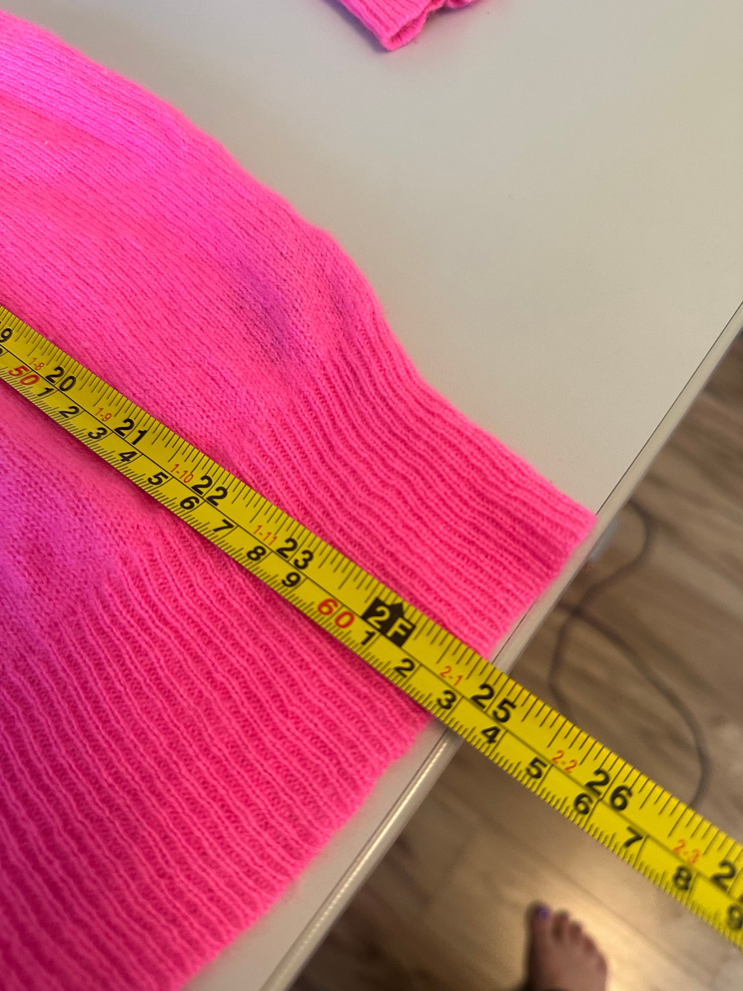 Skull Cashmere Pink and Orange Boatneck Sweater | Size Medium