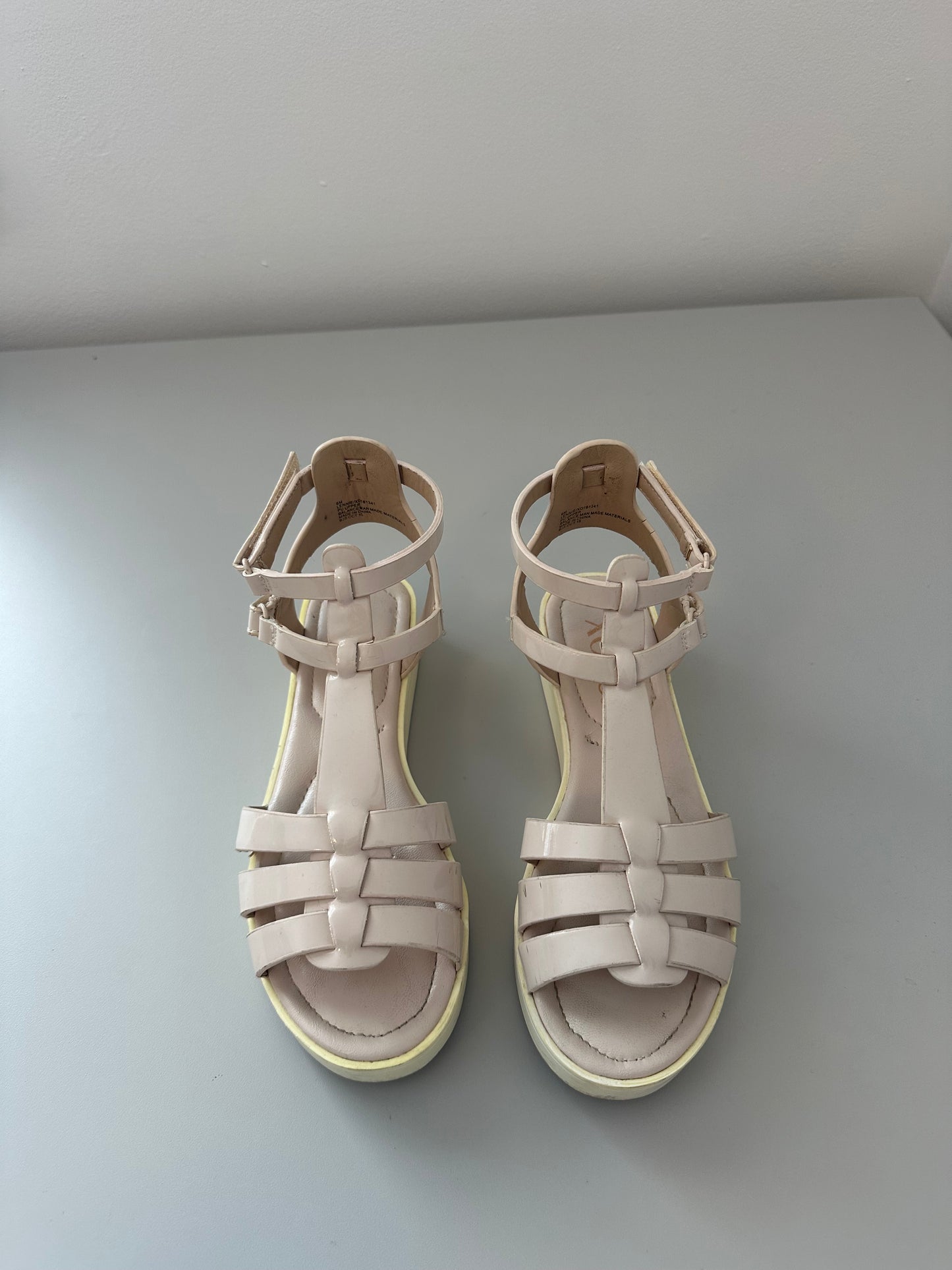 XOXO Pink Ankle Strap Sandals | Size 6