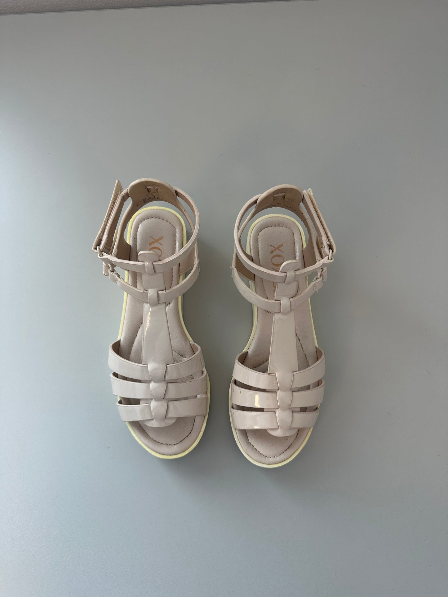 XOXO Pink Ankle Strap Sandals | Size 6