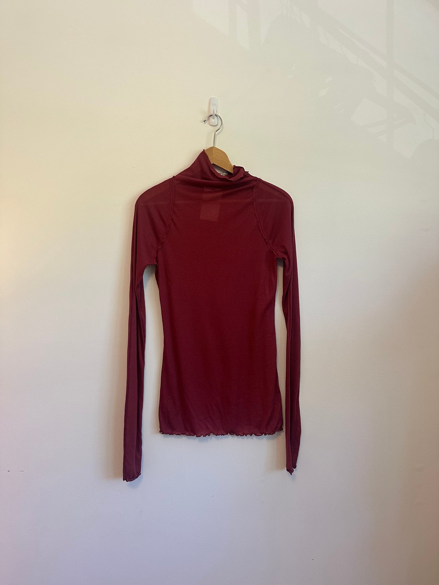 Free People Close to Home Layering Ribbed Turtleneck in Black | Size Medium