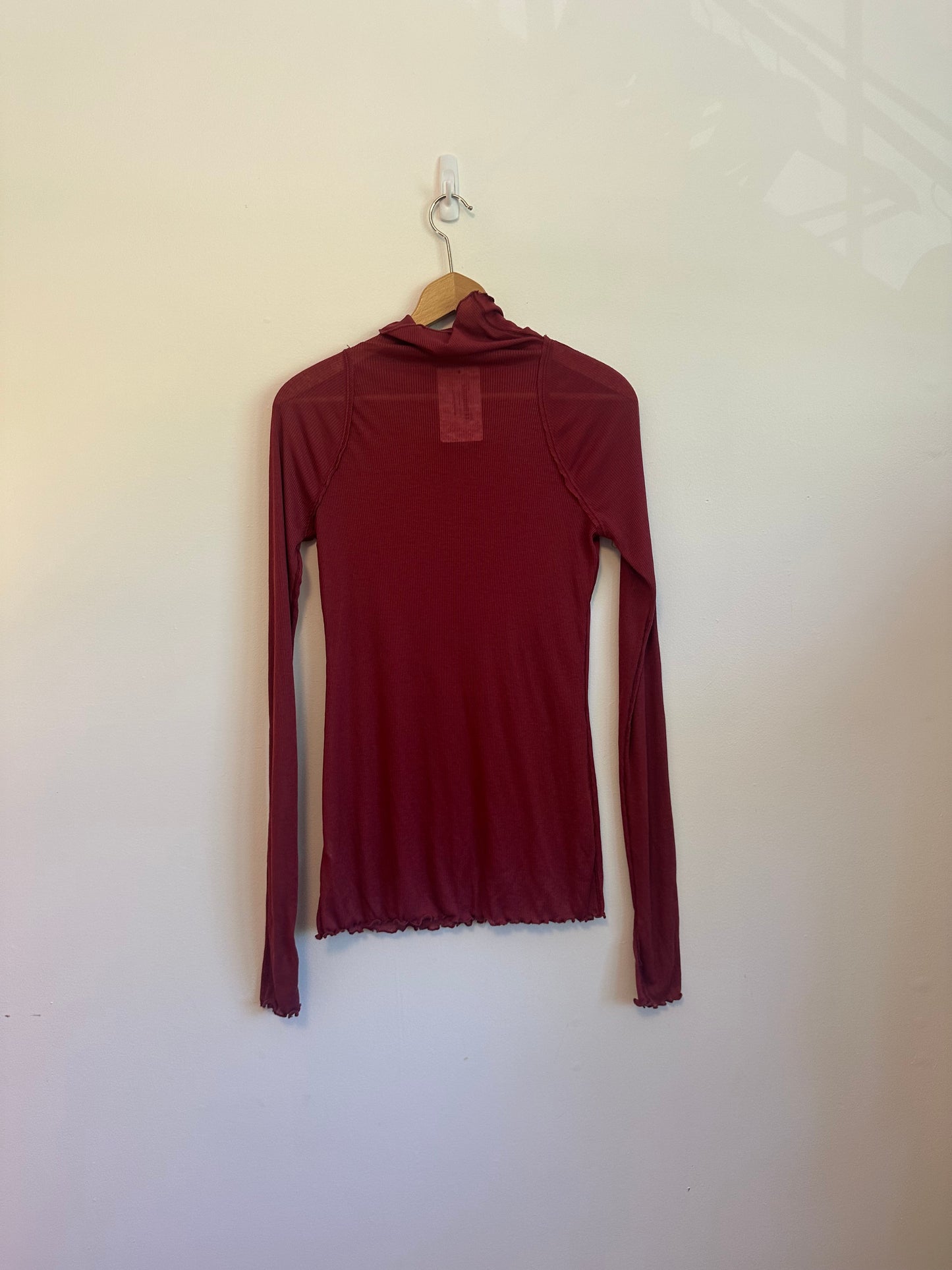 Free People Close to Home Layering Ribbed Turtleneck in Black | Size Medium