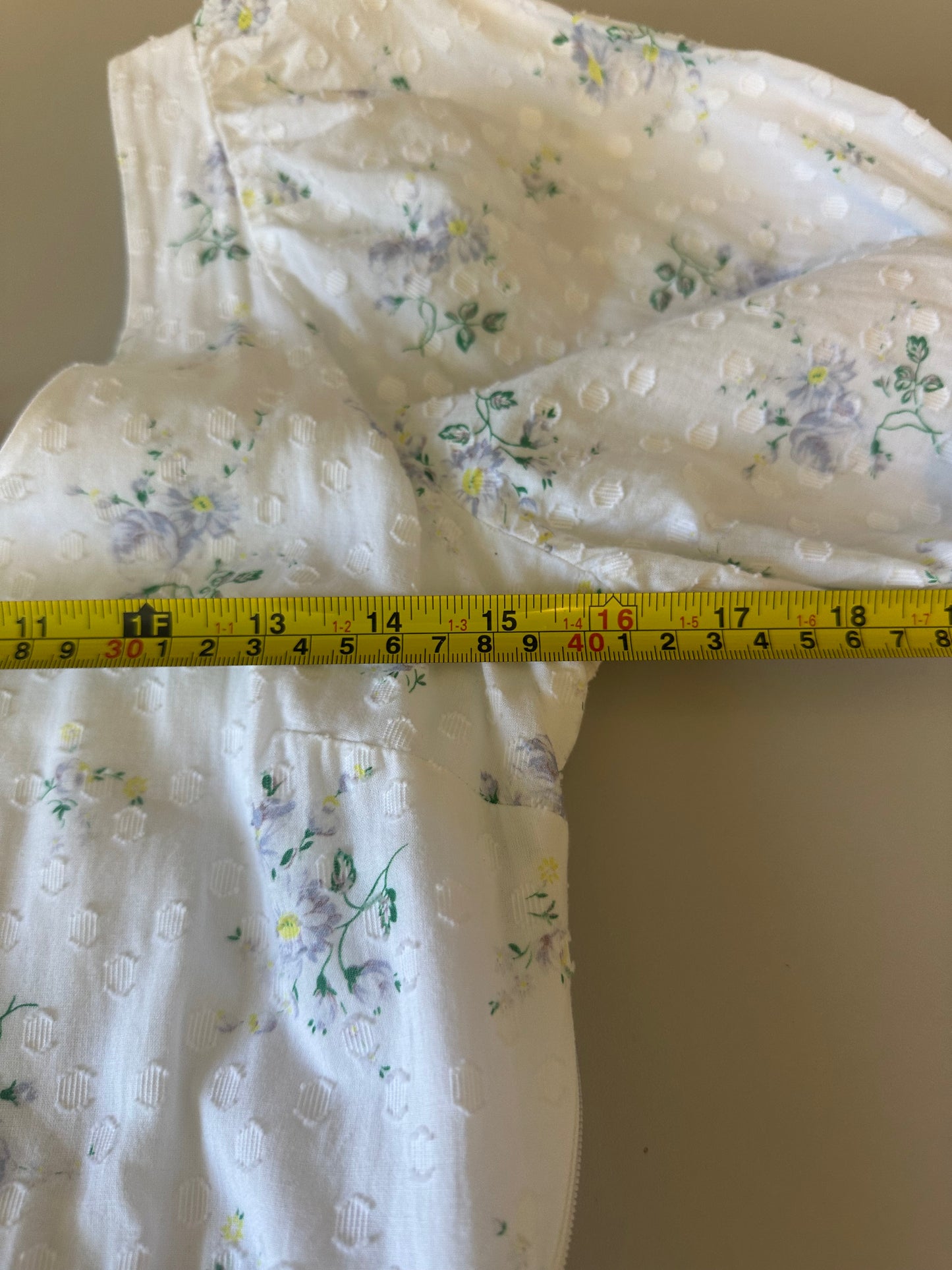 Love Shack Fancy Colby Textured Dot Floral Maxi Dress | Size 6