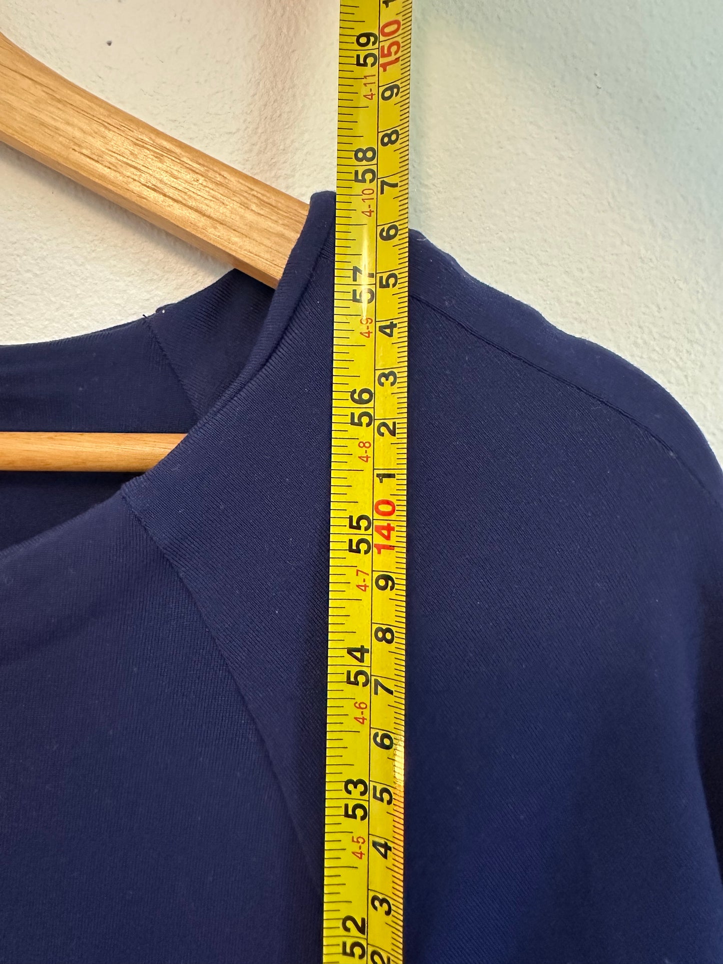 NWT Susana Monaco Midnight Blue Long Sleeve Back Cutout Dress | Size Large