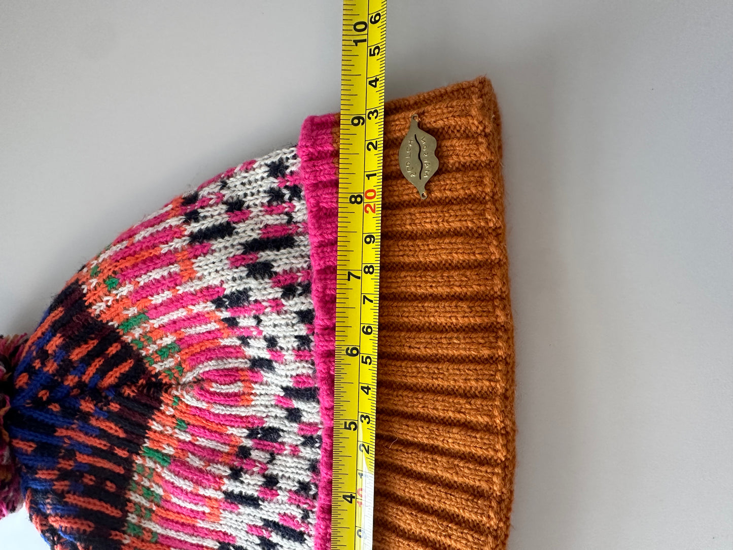 Scotch & Soda Multicolored Knit Beanie Hat with Pom Pom