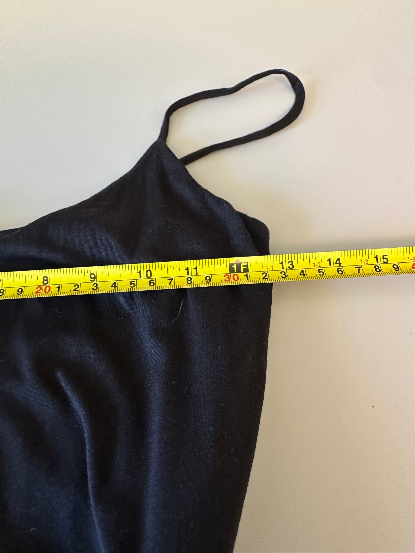 Susana Monaco Black Scoop Neck Tie Waist Midi Dress | Size Small