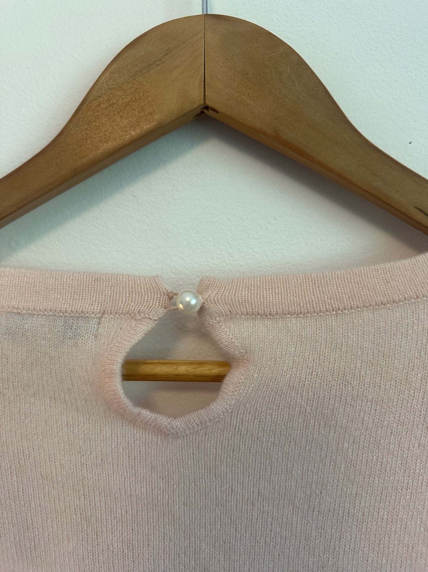 Cortland Park Baby Pink Cashmere Sweater | Size Large