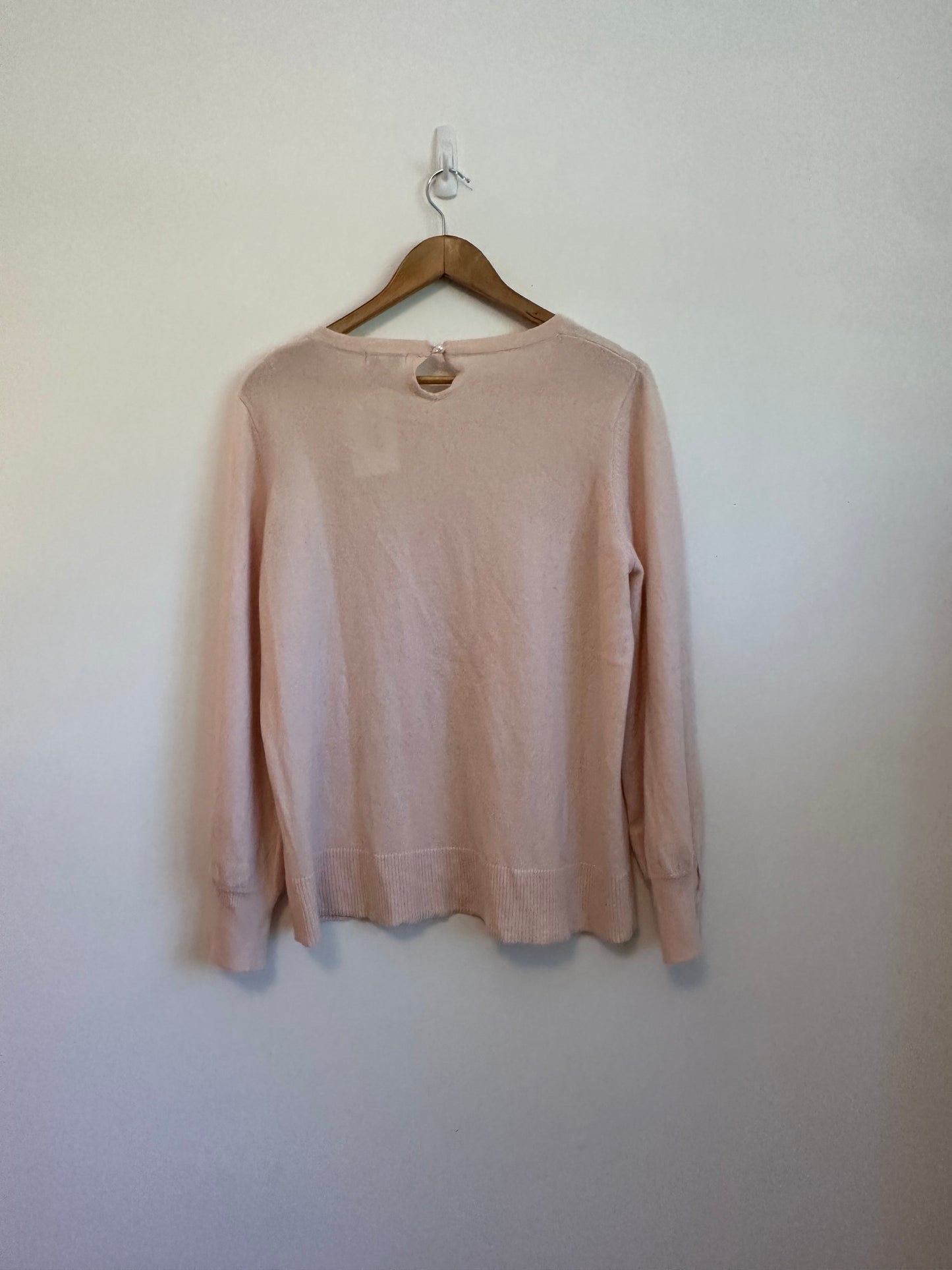 Cortland Park Baby Pink Cashmere Sweater | Size Large