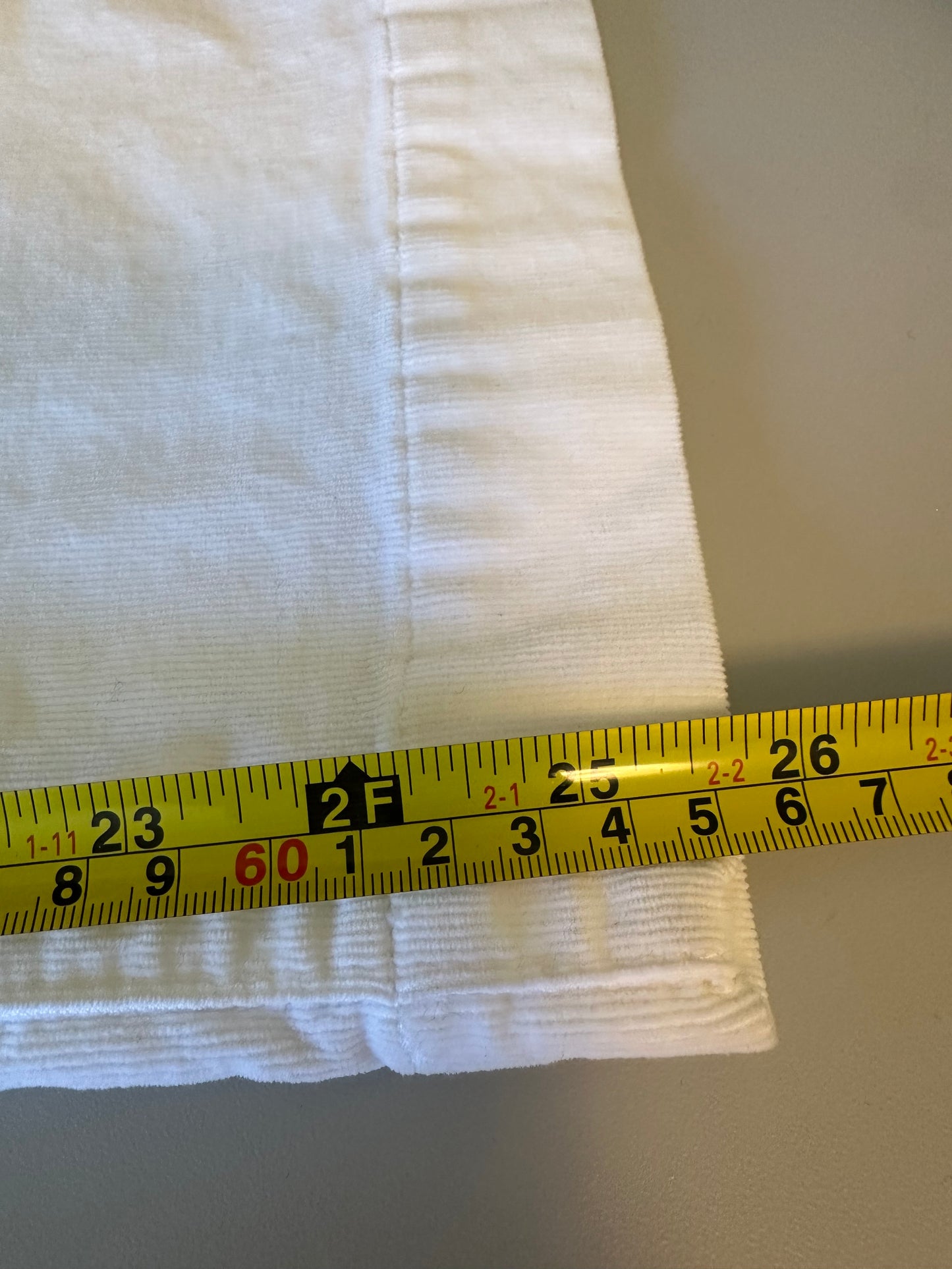 7 For All Mankind Ivory Corduroy Wide Leg Jeans | Size 29