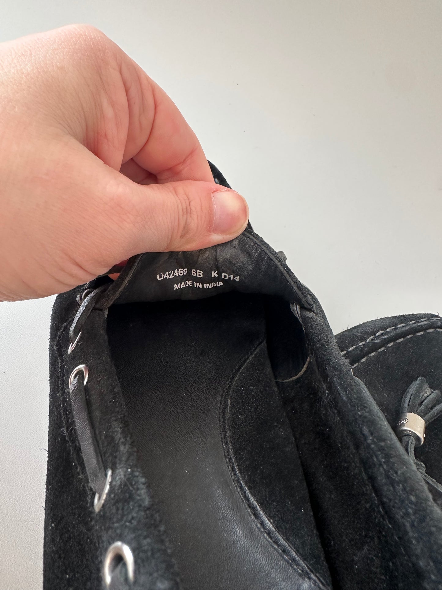 Cole Haan Black Suede Driving Loafers | Size 6