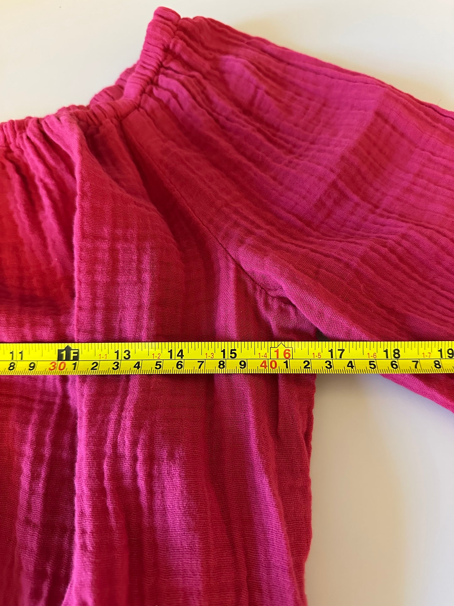 Michael Stars Isabel Cotton Convertible Top in Dark Pink | Size Small