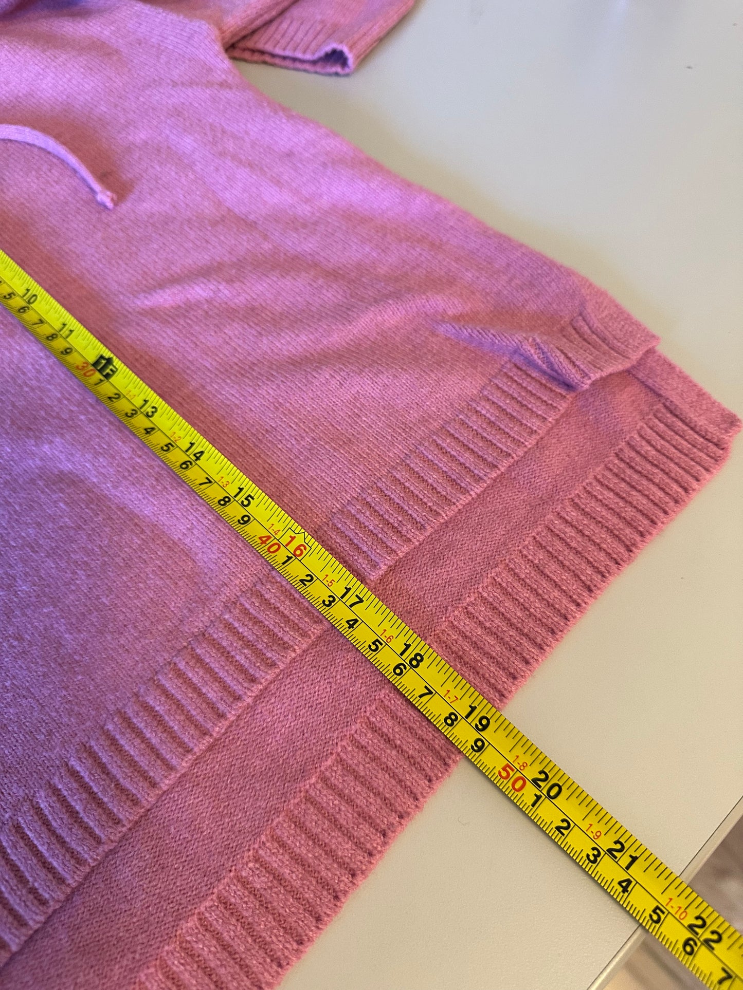 Six/Fifty Heartfelt Hooded Sweater in Pink and Red | Size Small