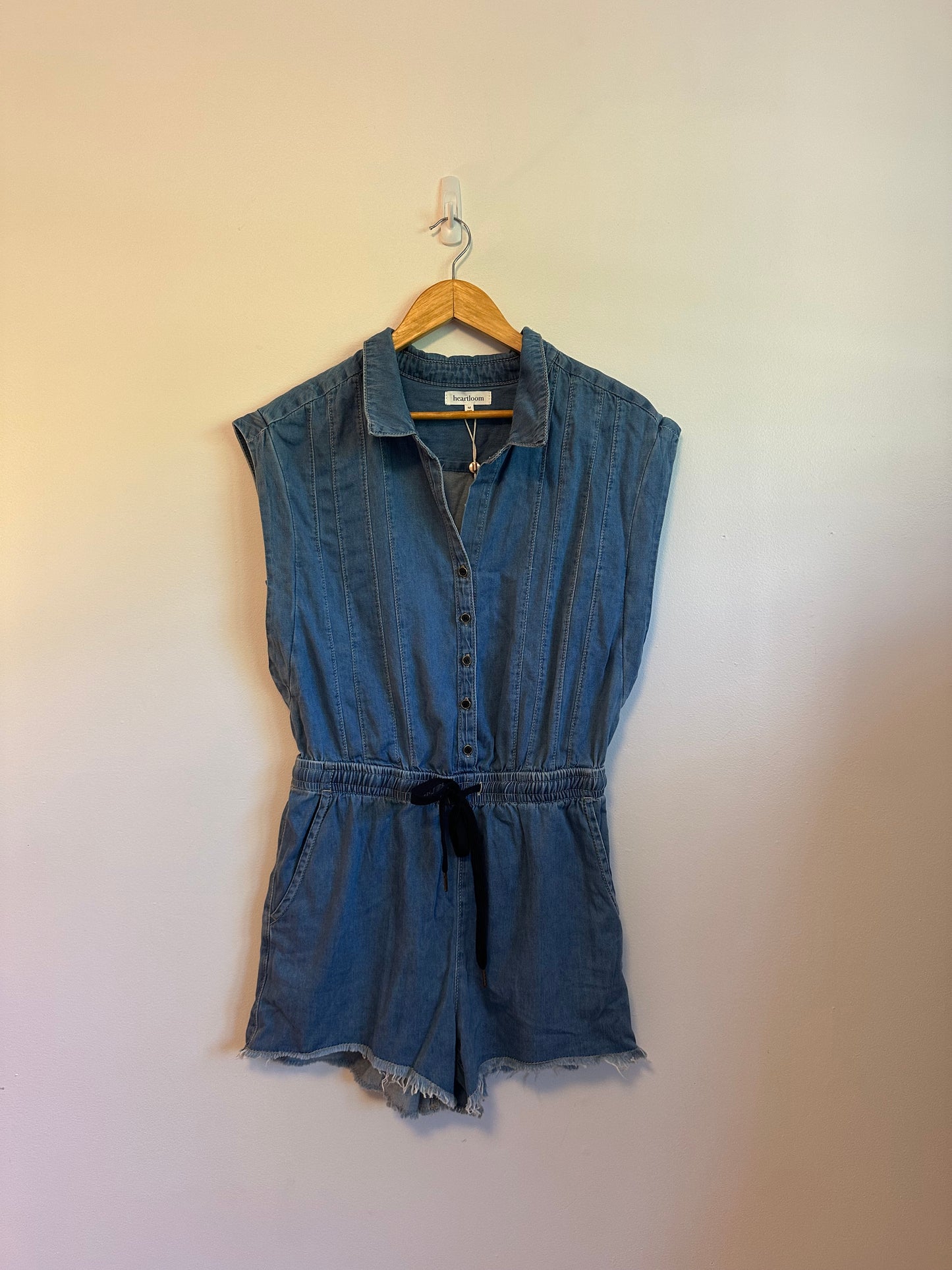 NWT Heartloom Kimmy Denim Romper | Size Medium