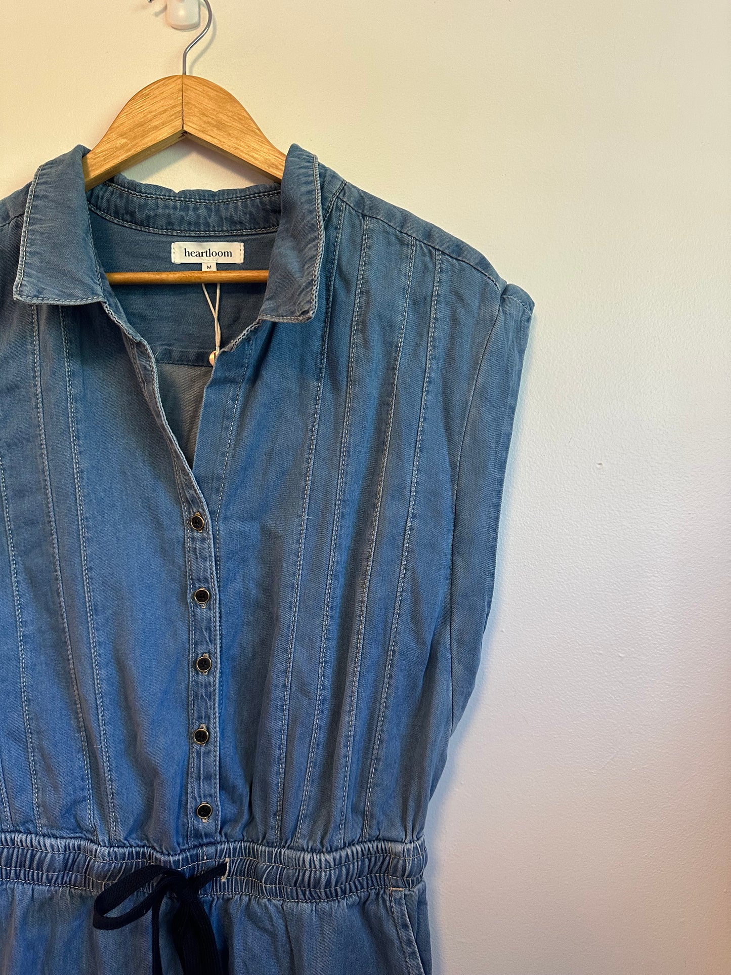 NWT Heartloom Kimmy Denim Romper | Size Medium