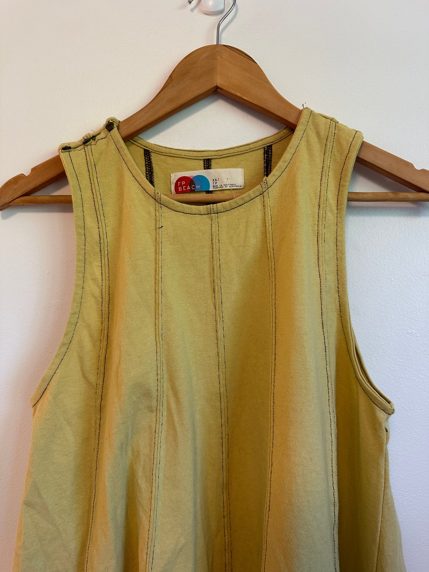 NWT Free People Beach Strada Trapeze Shirt in Yellow | Size XS