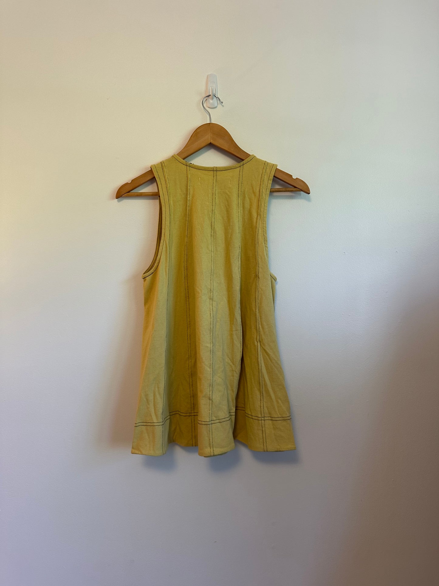 NWT Free People Beach Strada Trapeze Shirt in Yellow | Size XS