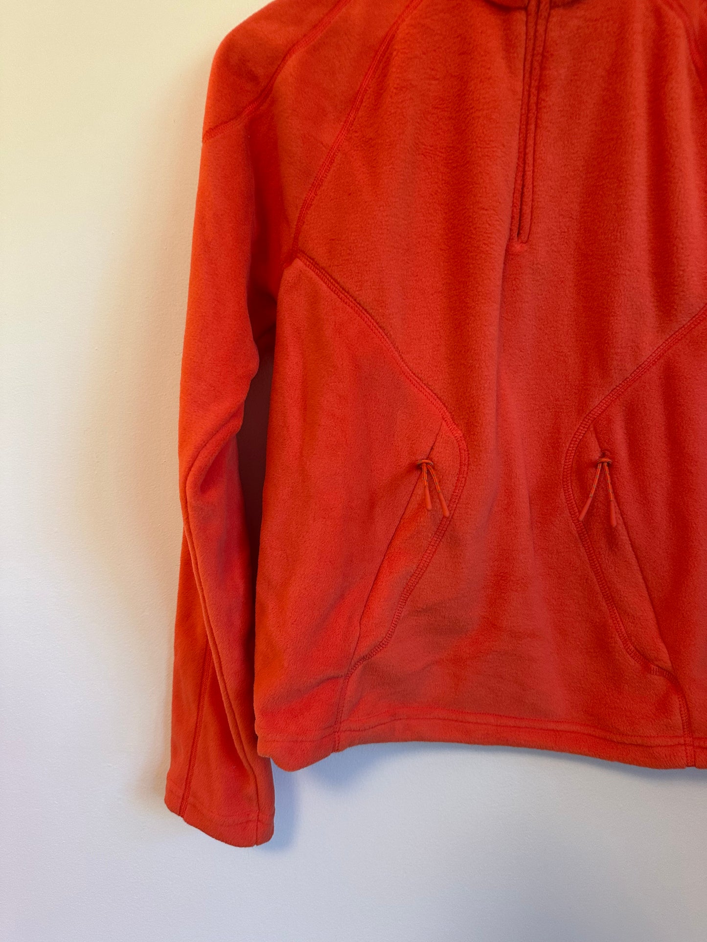NWT Halfdays Bonnie Polartec® Fleece Midlayer in Spritz Orange | Size XS