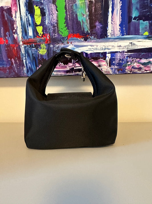 New Lena 3 in 1 Black Nylon Crescent Bag