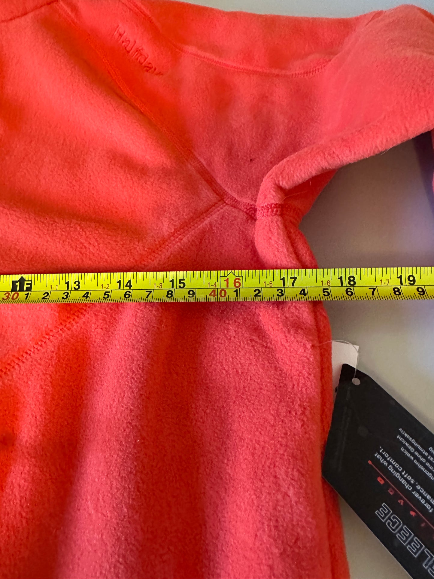 NWT Halfdays Bonnie Polartec® Fleece Midlayer in Spritz Orange | Size XS